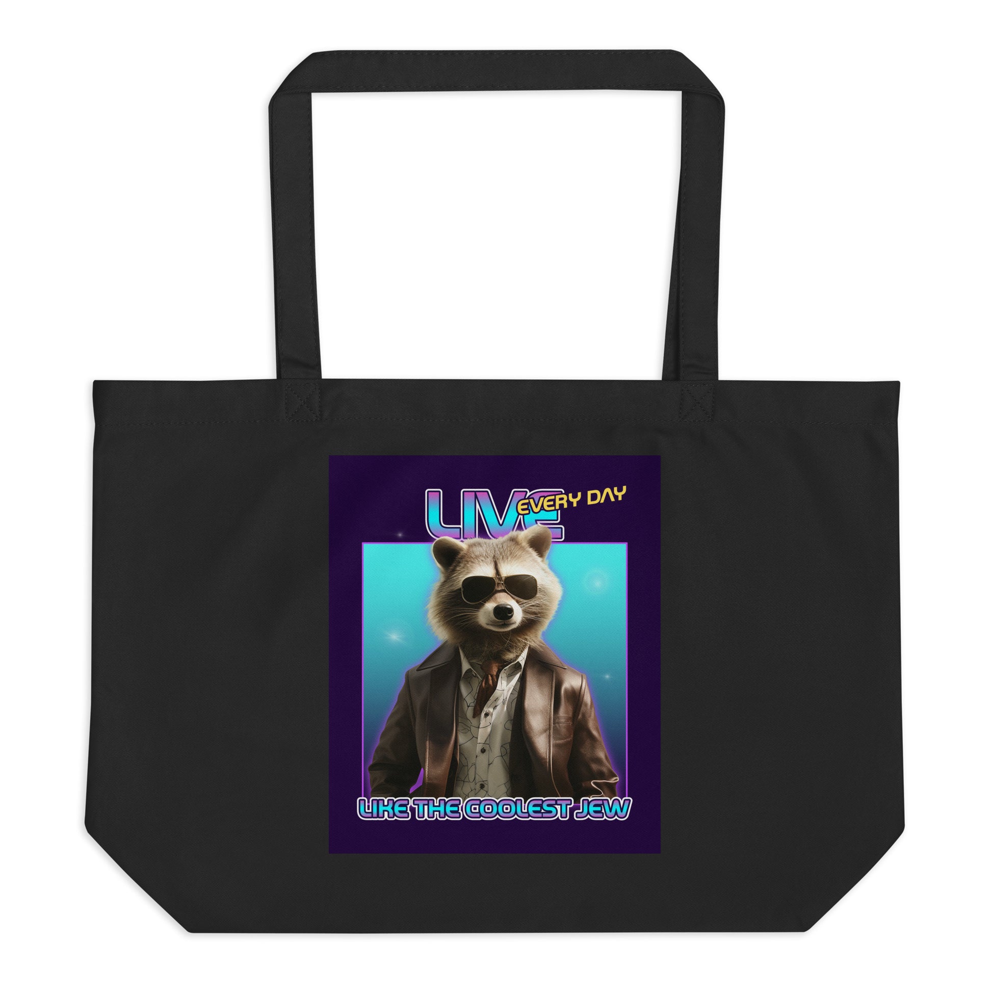 Mr Racoon | Large Organic Tote Bag