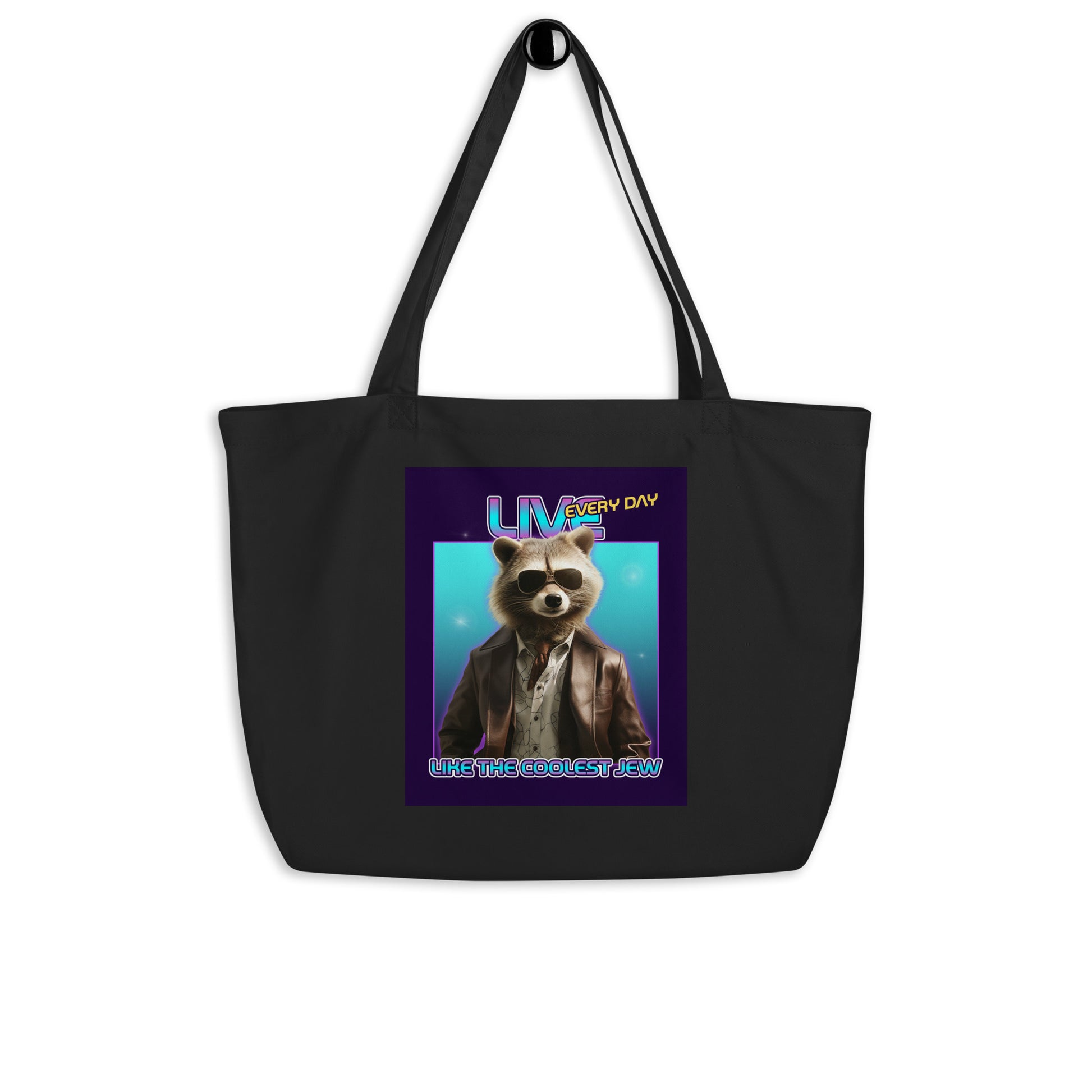 Mr Racoon | Large Organic Tote Bag