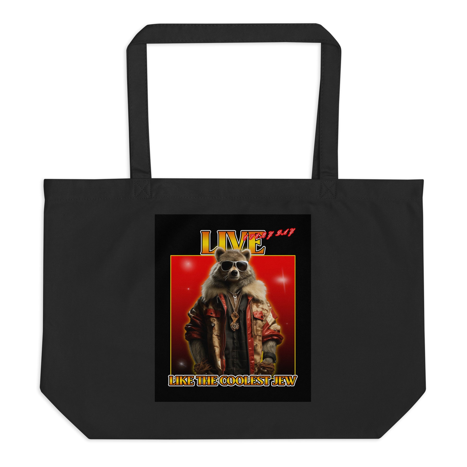 Mr Racoon | Large Organic Tote Bag