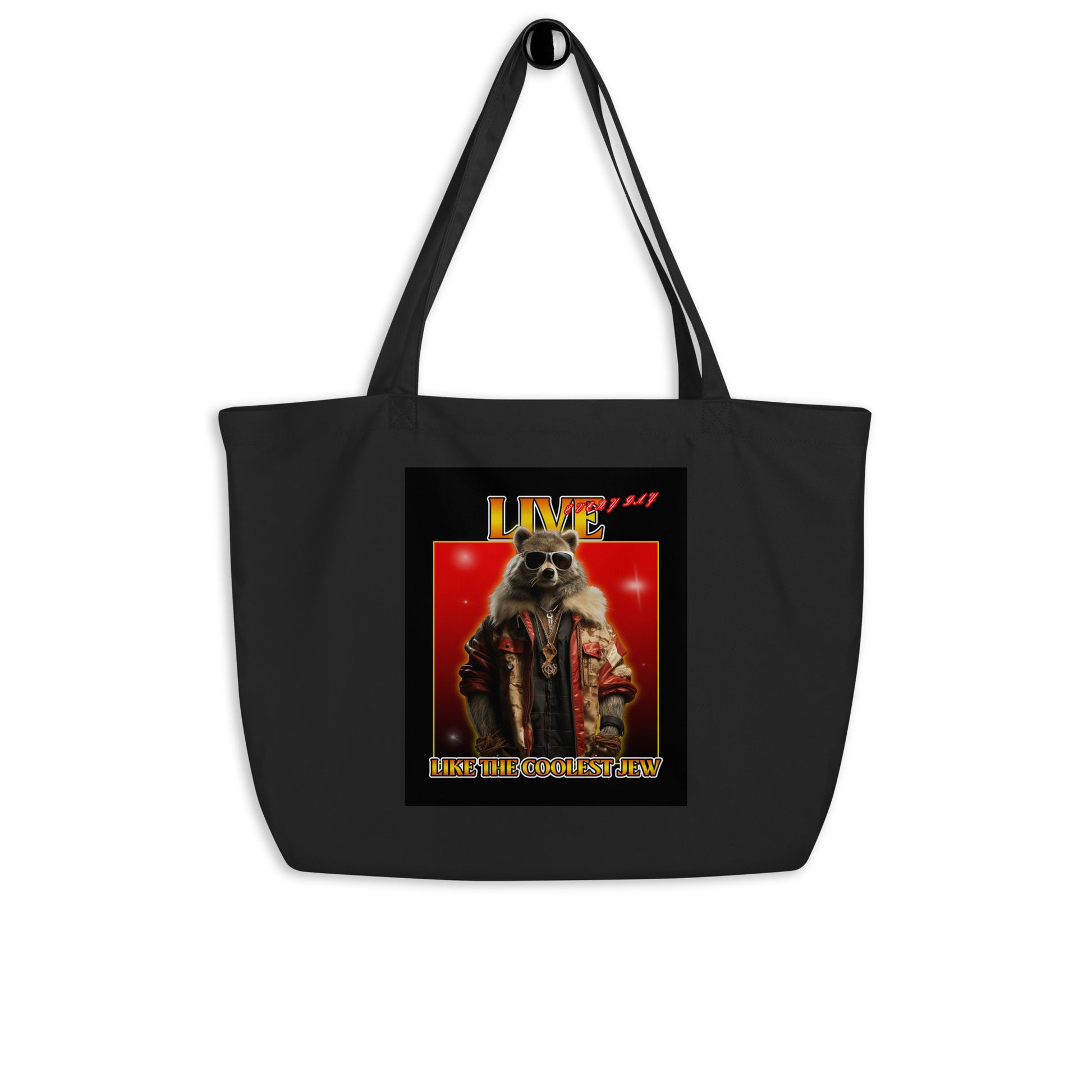 Mr Racoon | Large Organic Tote Bag