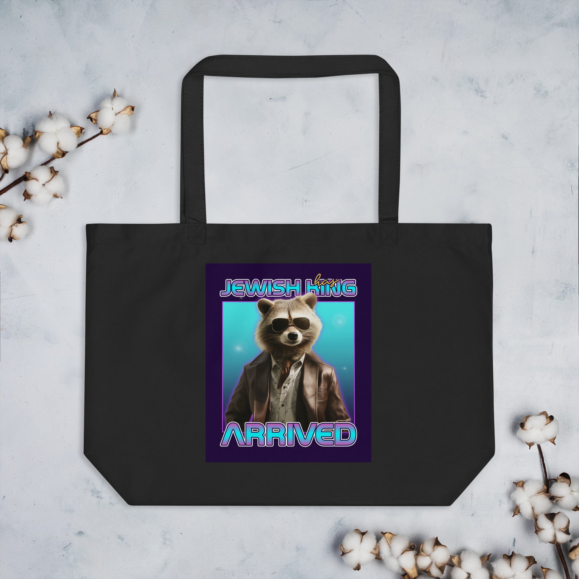 Mr Racoon | Large Organic Tote Bag