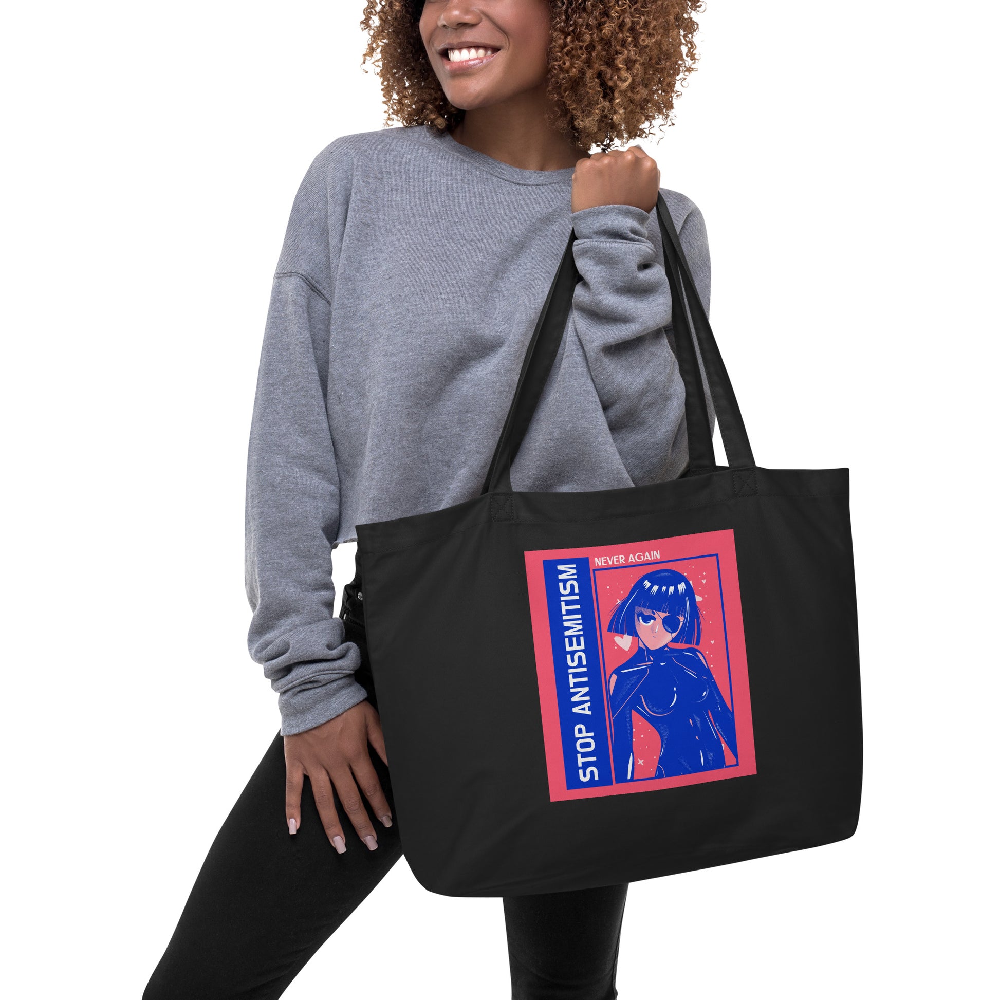 Girl Book | Antisemitism | Large Organic Tote Bag