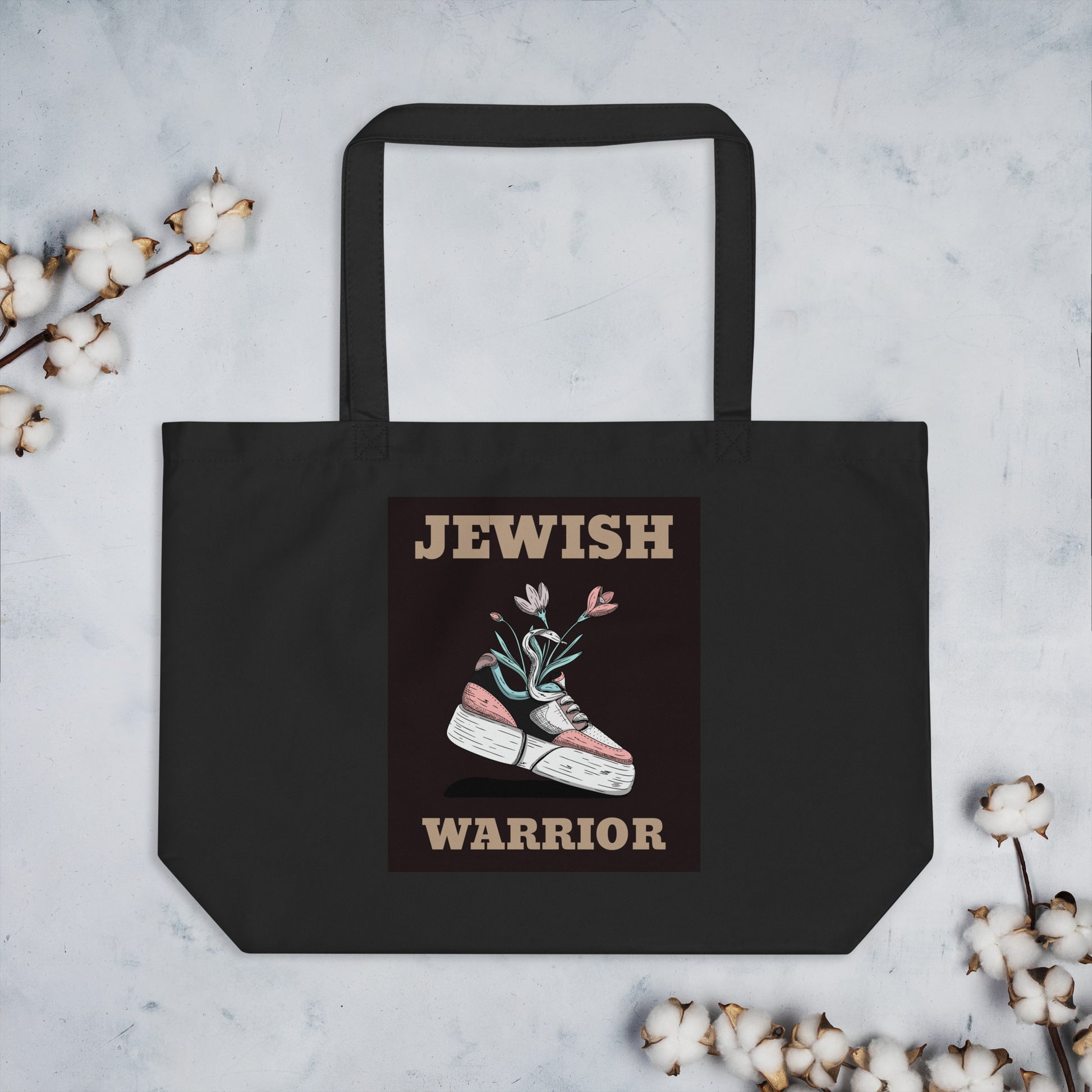 Brave Warrior | Large Organic Tote Bag