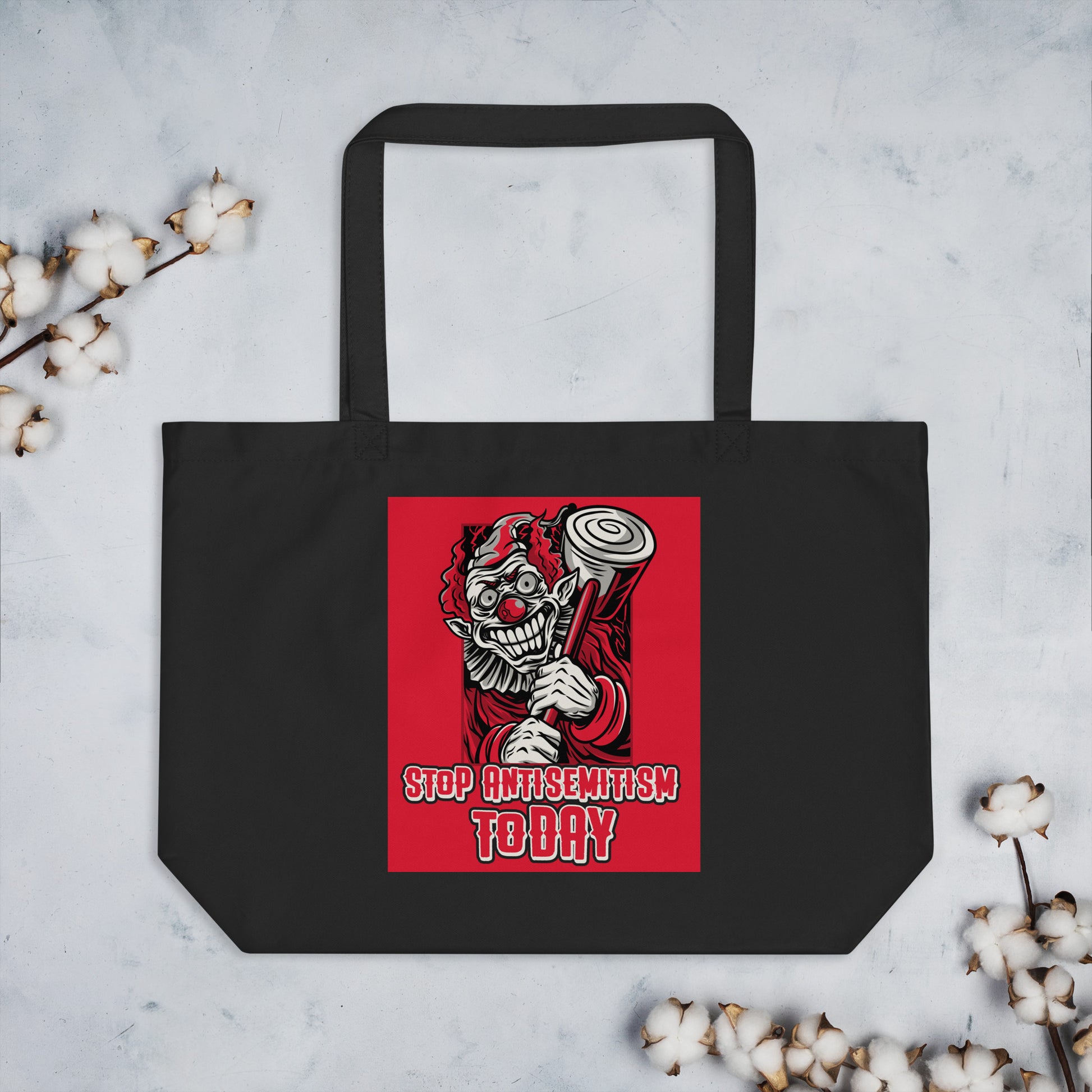 Horror Movie | Antisemitism | Large Organic Tote Bag
