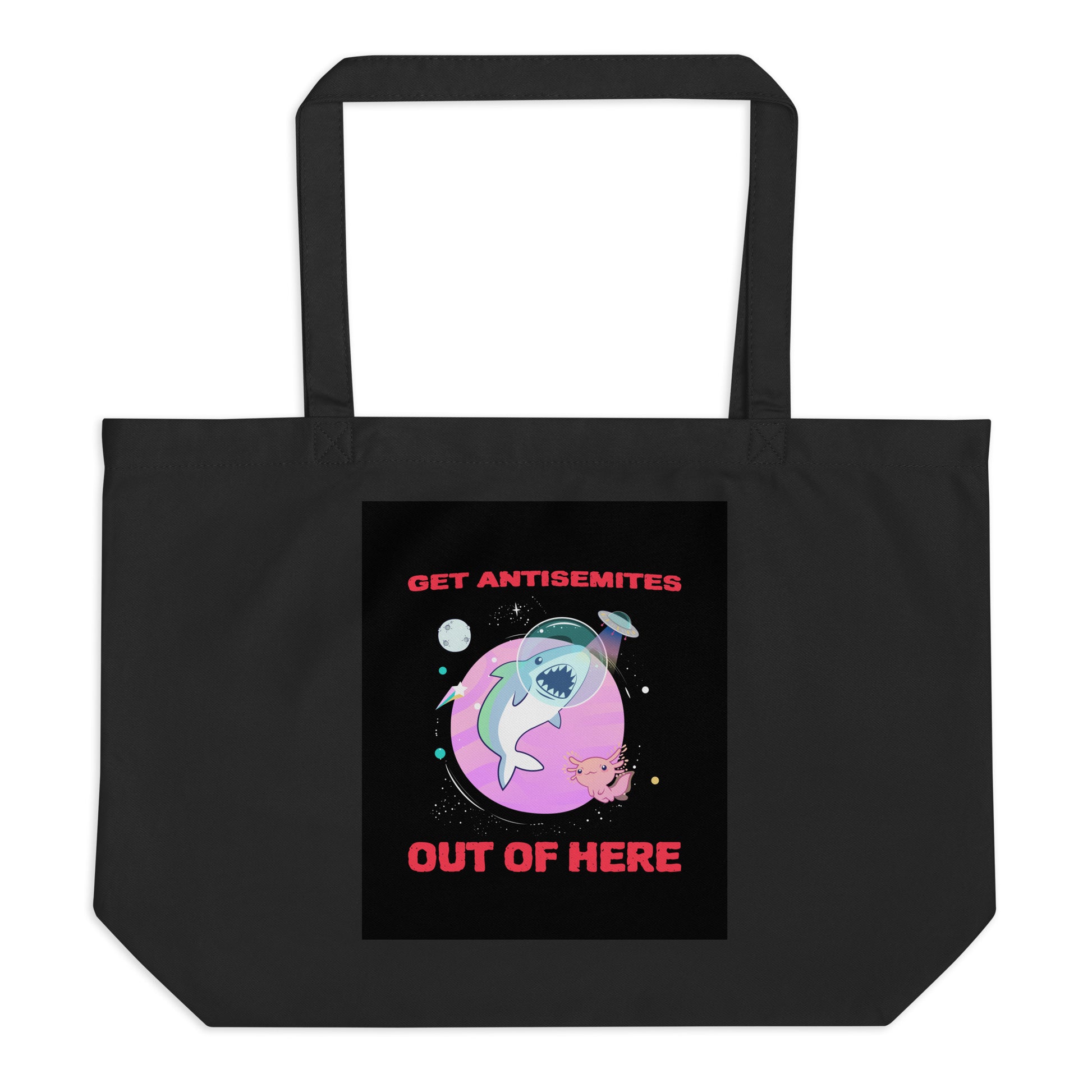 Get Alien Out | Antisemitism | Large Organic Tote Bag