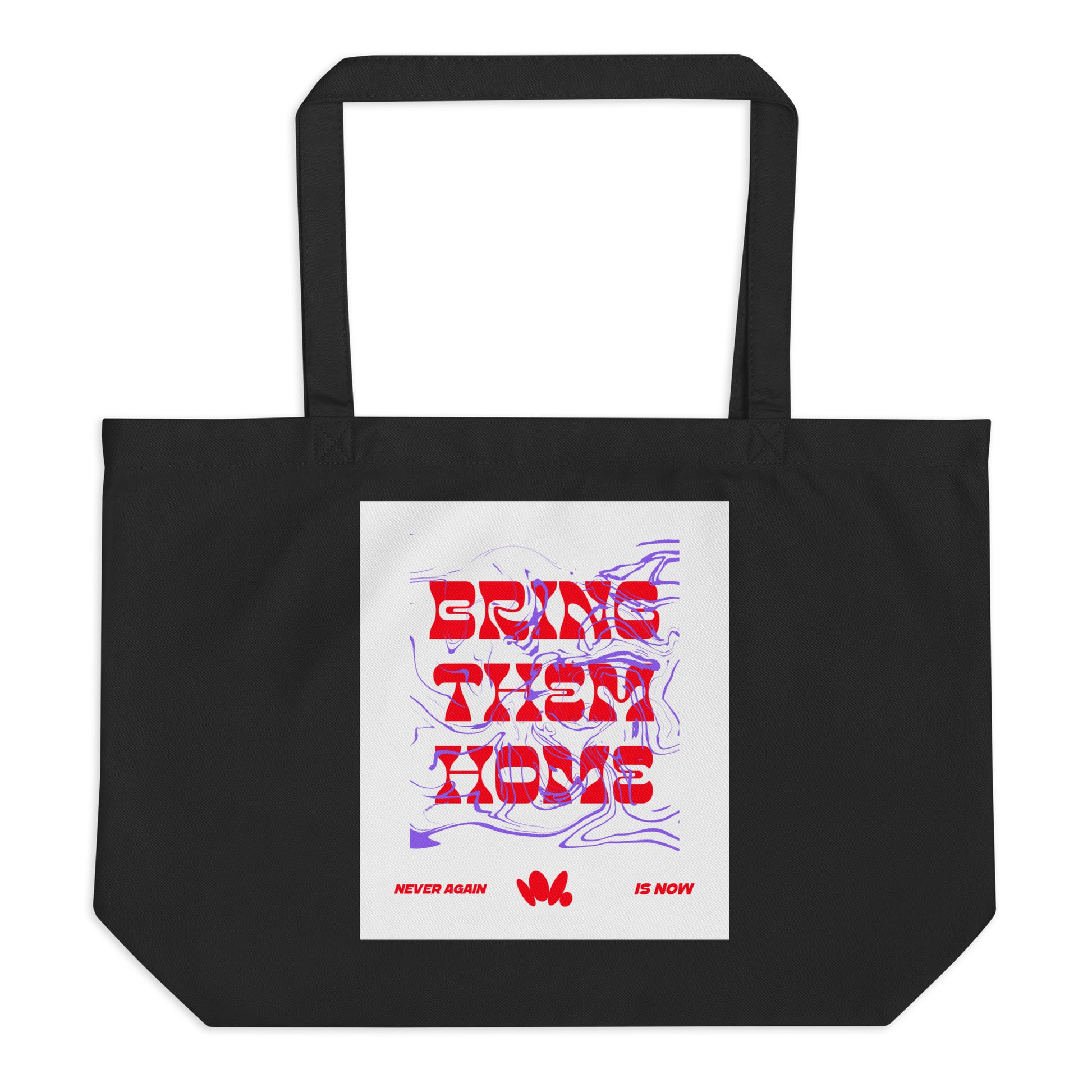 Bring Them Home | Red-Purple Edition | Large Organic Tote Bag
