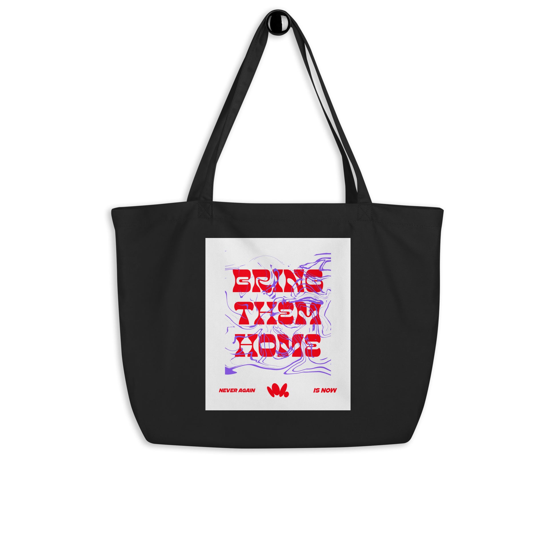 Bring Them Home | Red-Purple Edition | Large Organic Tote Bag