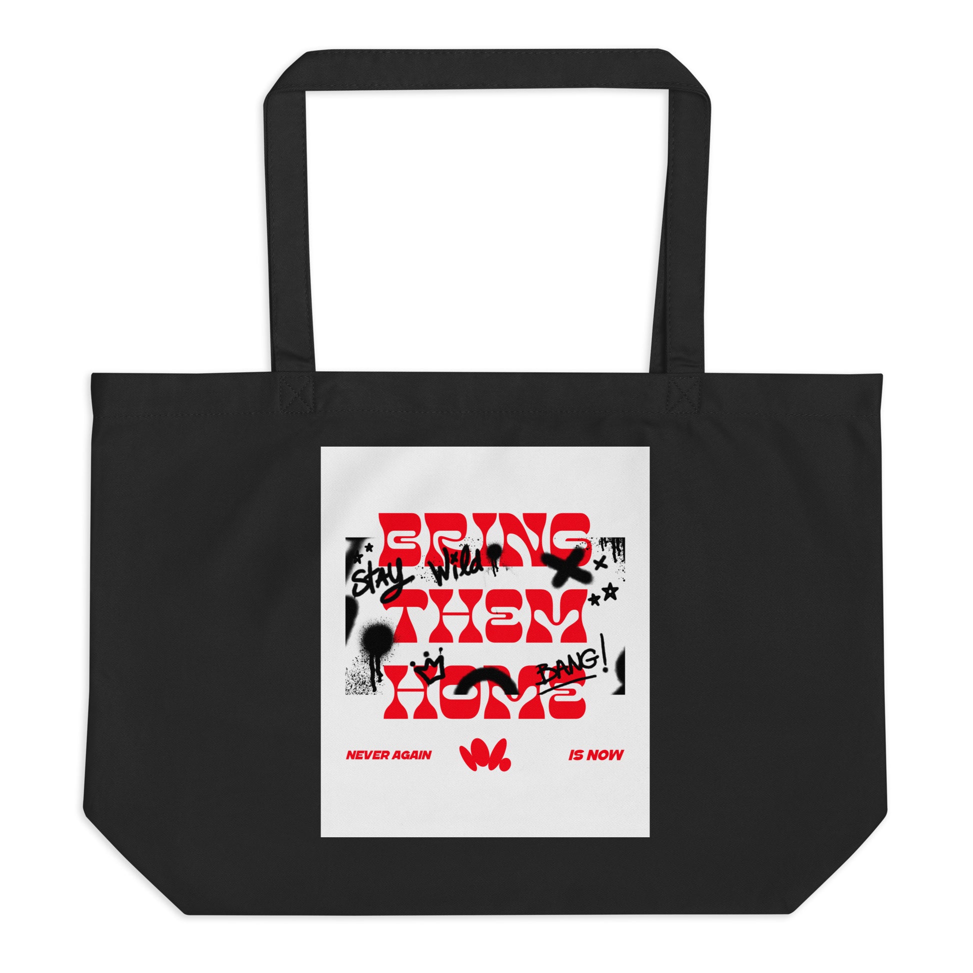 Bring Them Home | Red-Purple Edition | Large Organic Tote Bag