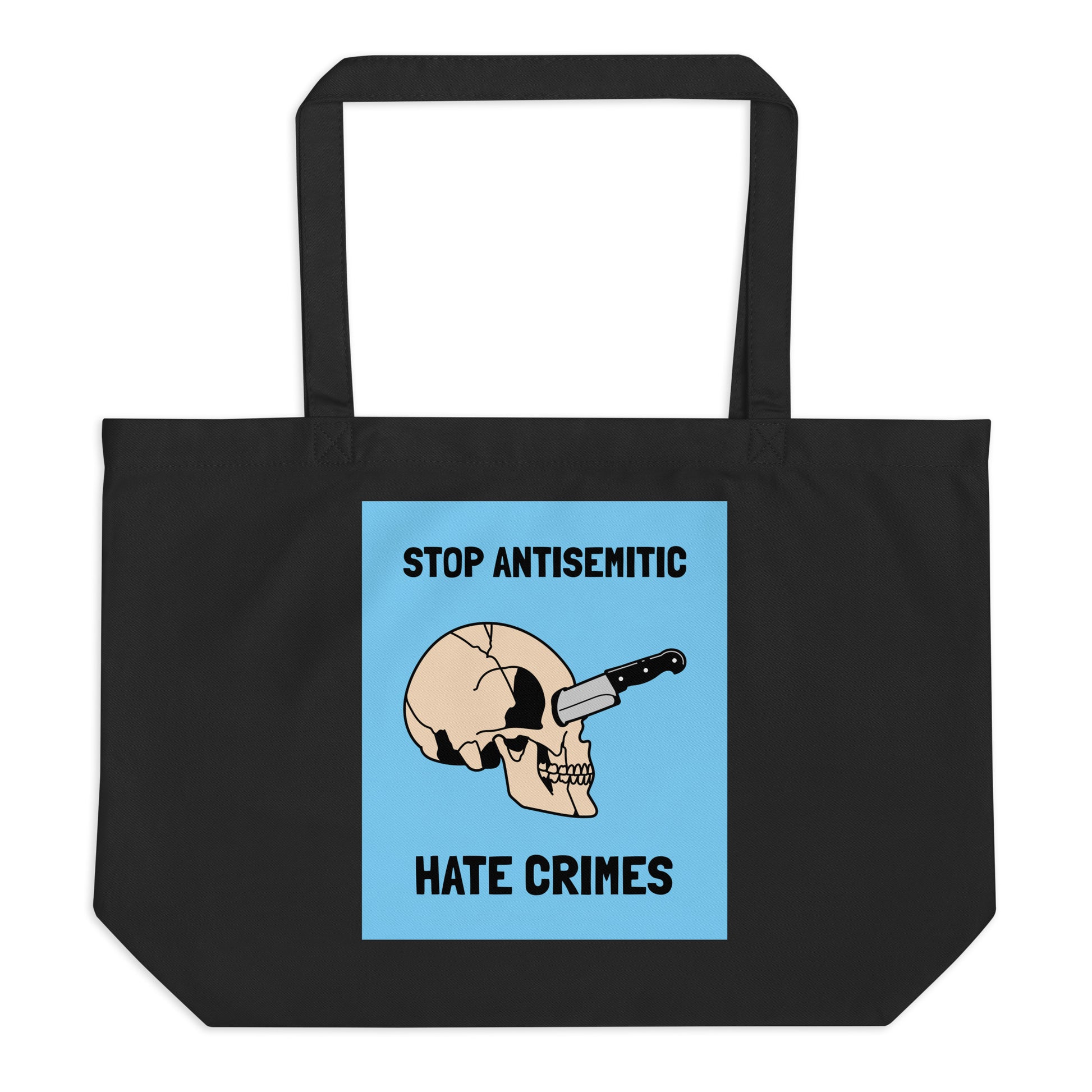Antisemitic Hate Crimes | Large Organic Tote Bag