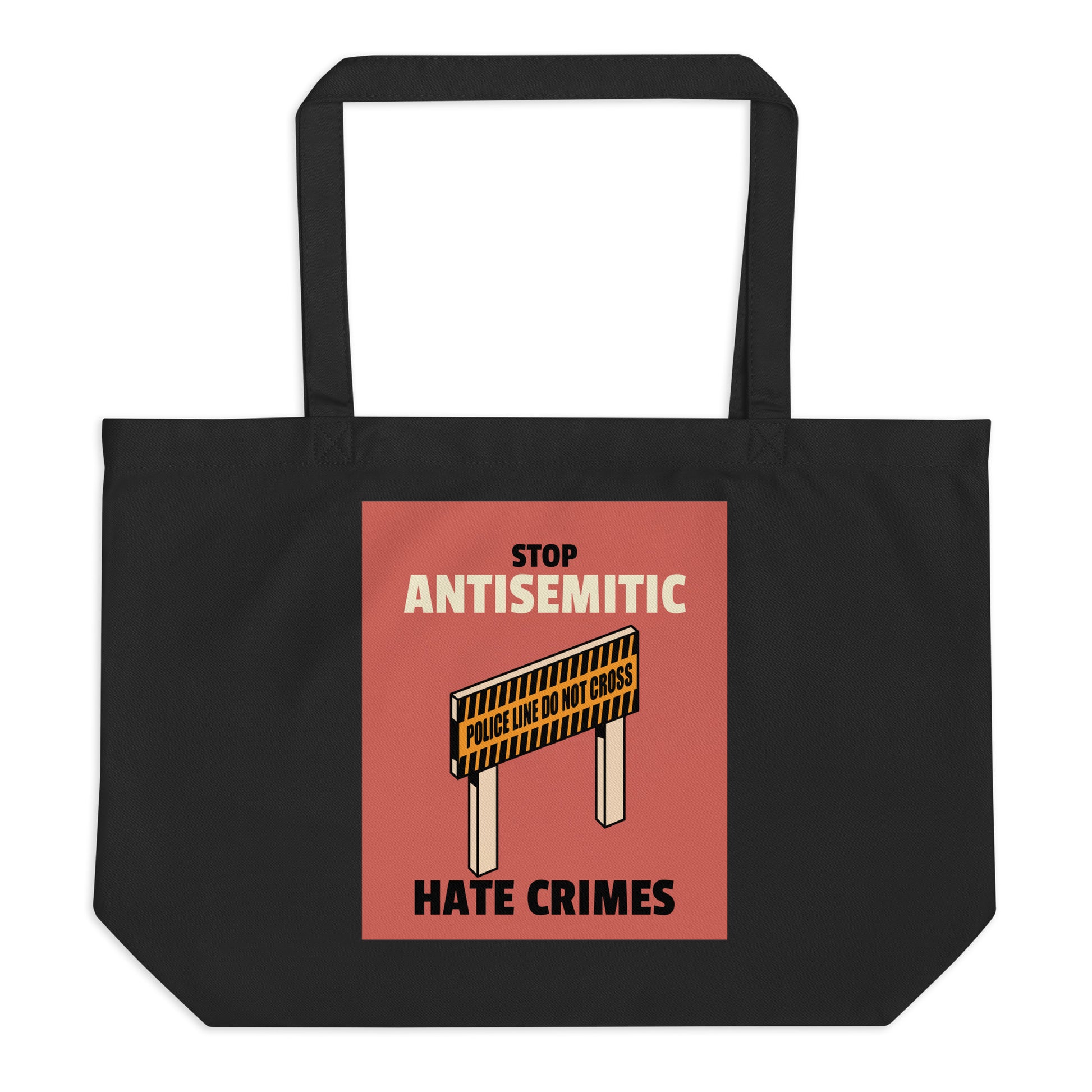 Antisemitic Hate Crimes | Large Organic Tote Bag