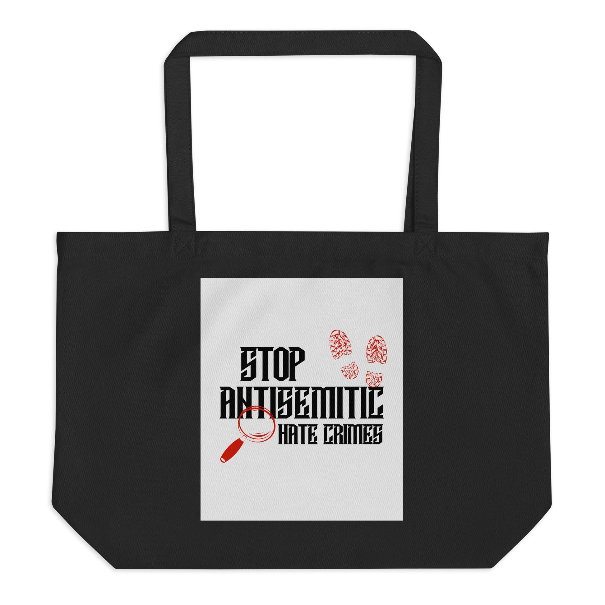 Antisemitic Hate Crimes | Large Organic Tote Bag