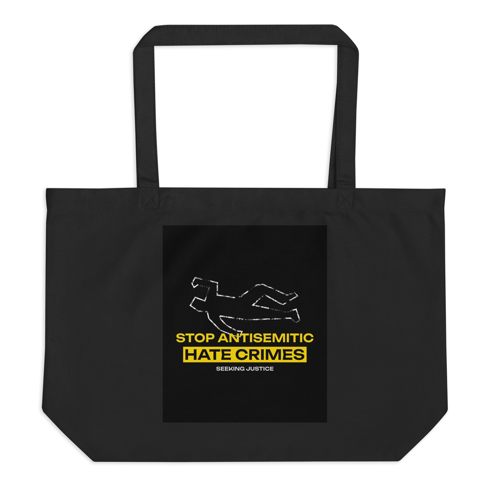 Antisemitic Hate Crimes | Large Organic Tote Bag