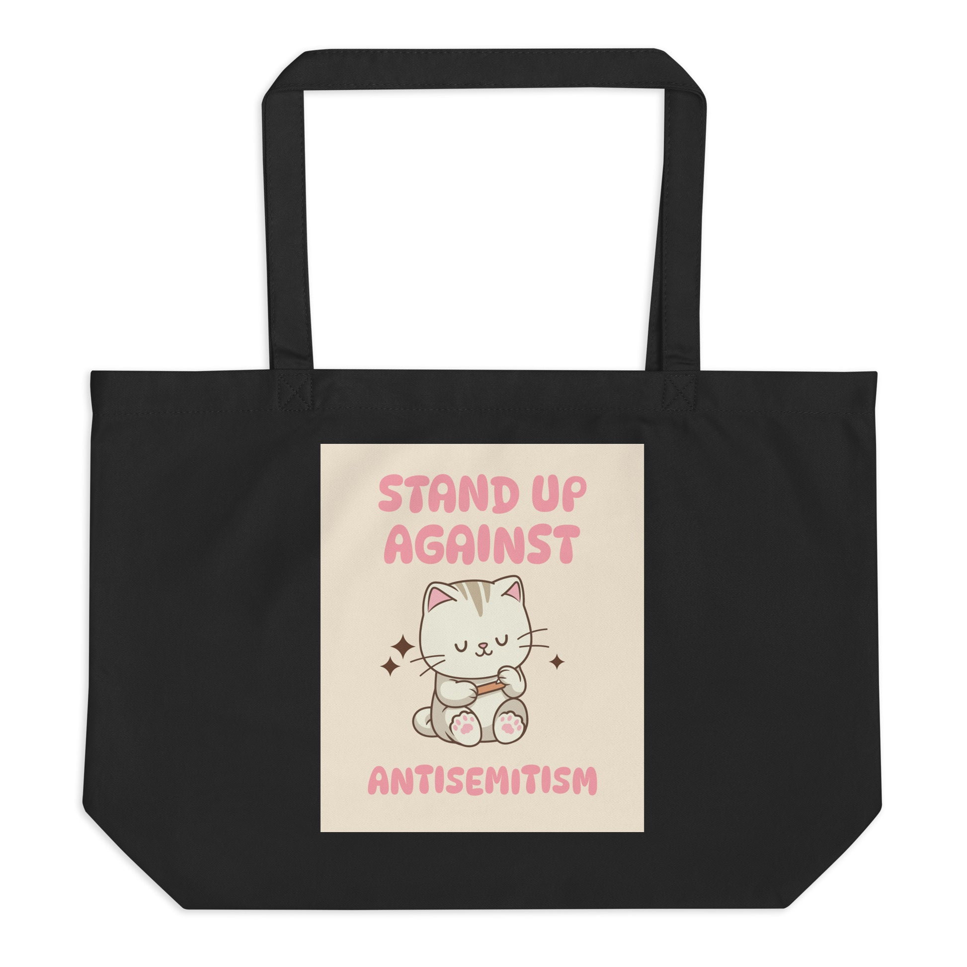 Cute Friend | Antisemitism | Large Organic Tote Bag