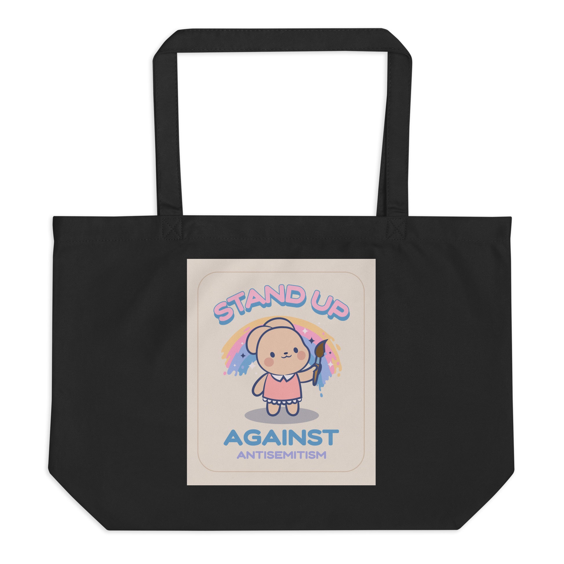 Cute Friend | Antisemitism | Large Organic Tote Bag