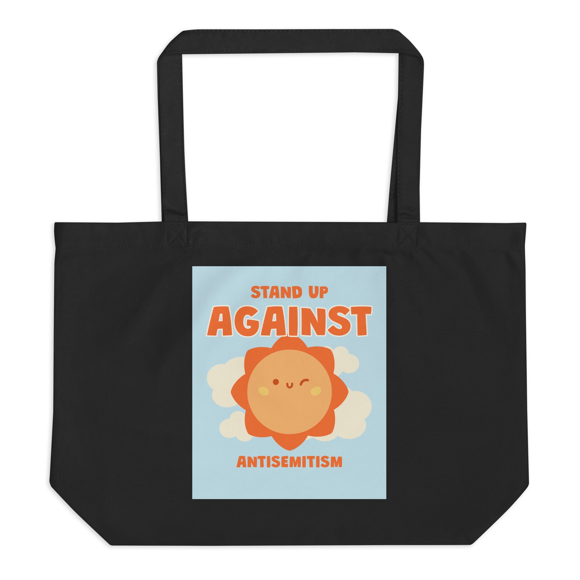 Cute Friend | Antisemitism | Large Organic Tote Bag