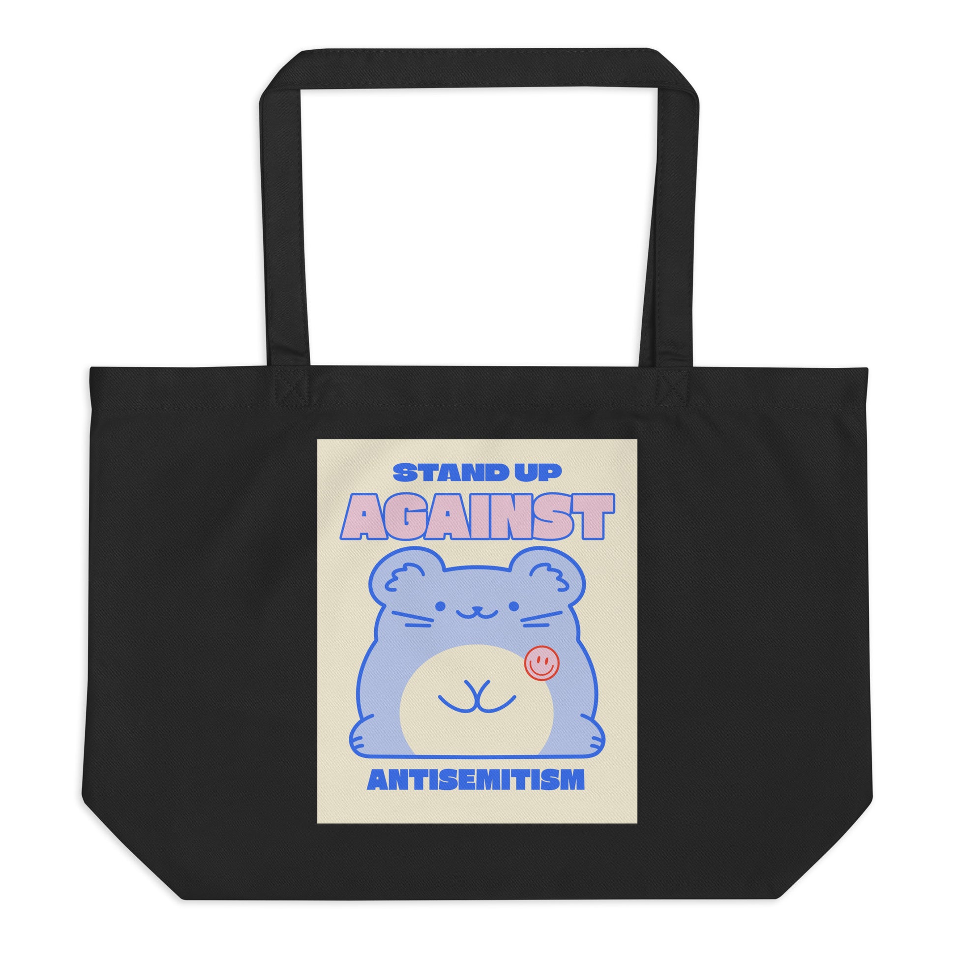 Cute Friend | Antisemitism | Large Organic Tote Bag