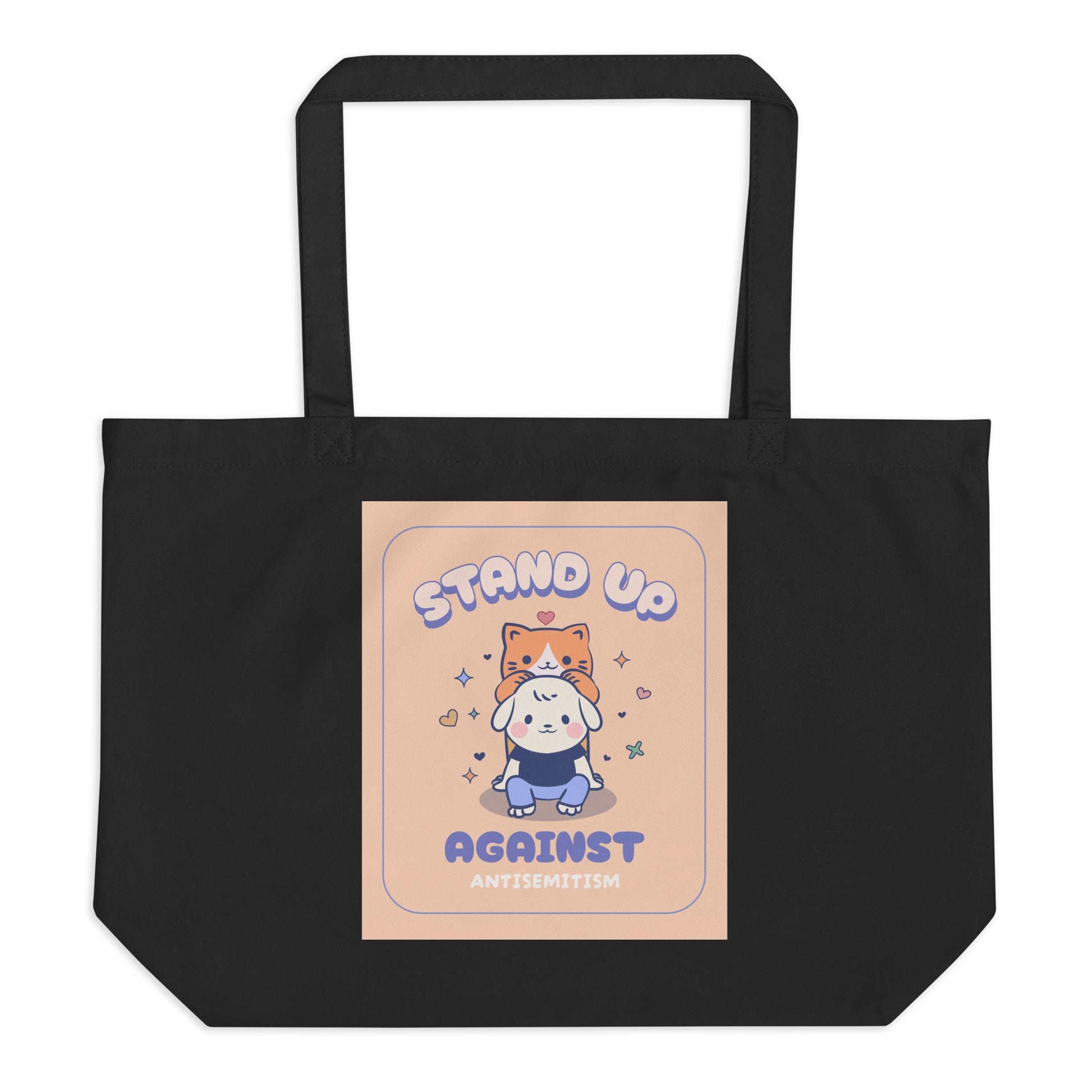 Cute Friend | Antisemitism | Large Organic Tote Bag