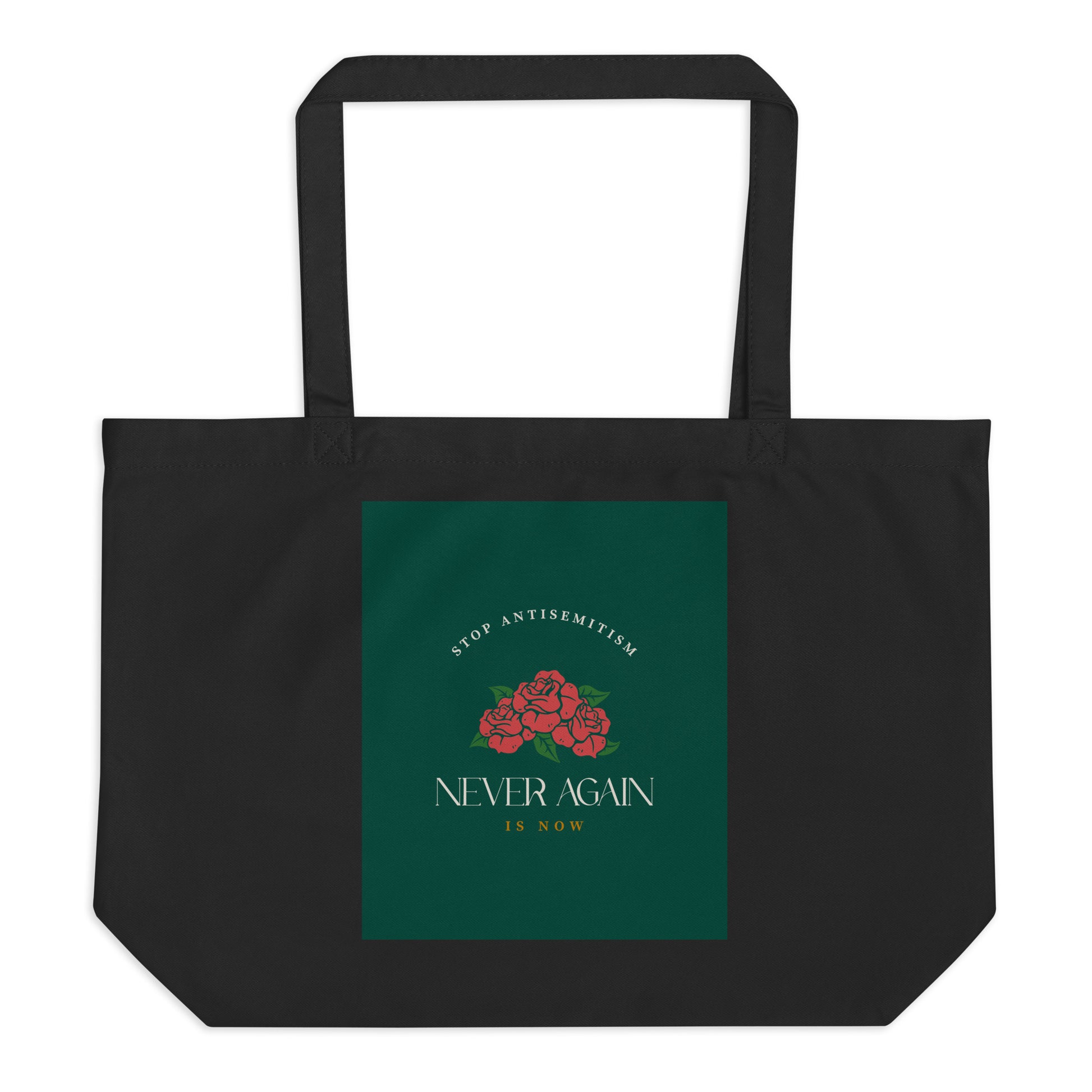 Stop Antisemitism | Plants & Flowers Edition | Large Organic Tote Bag