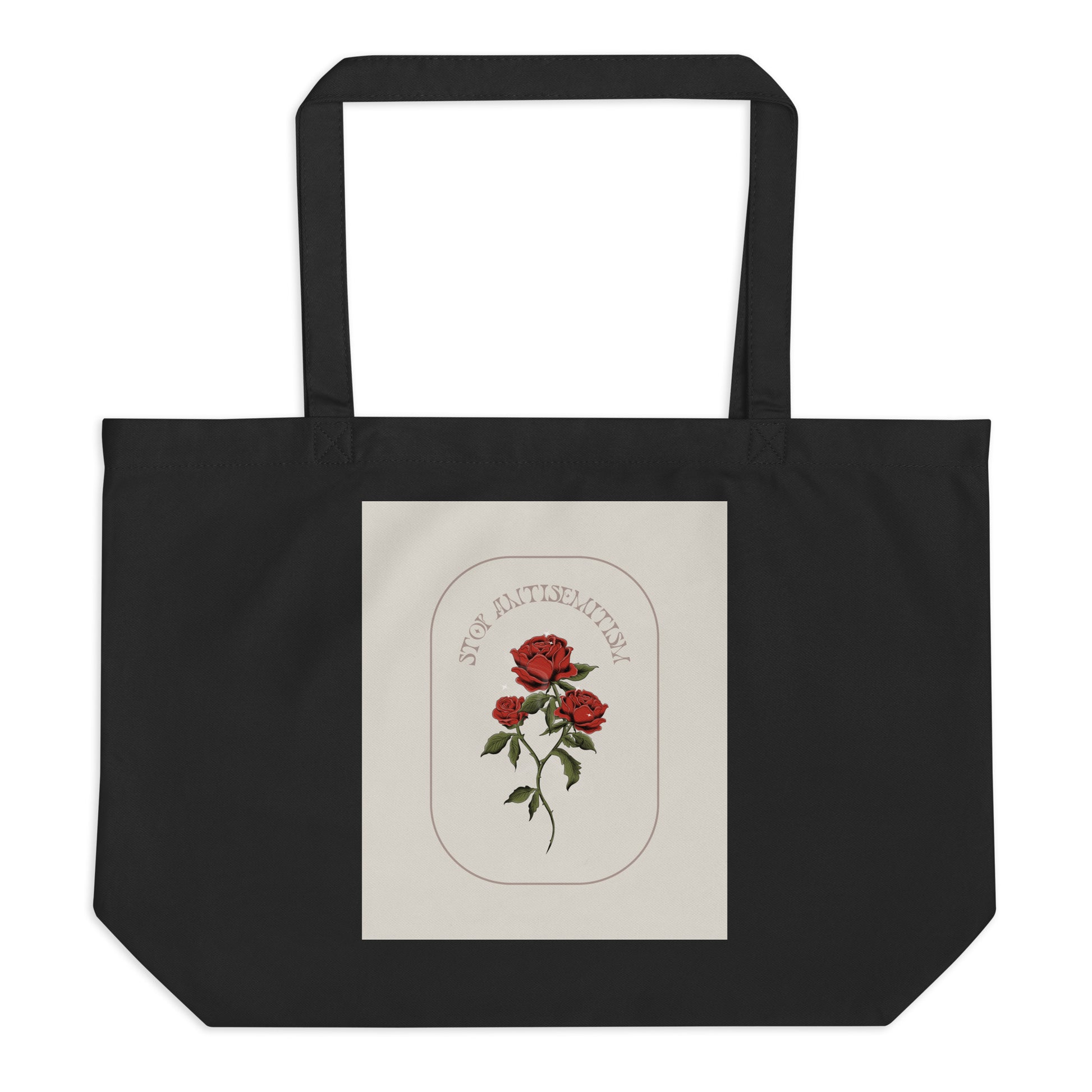 Stop Antisemitism | Plants & Flowers Edition | Large Organic Tote Bag