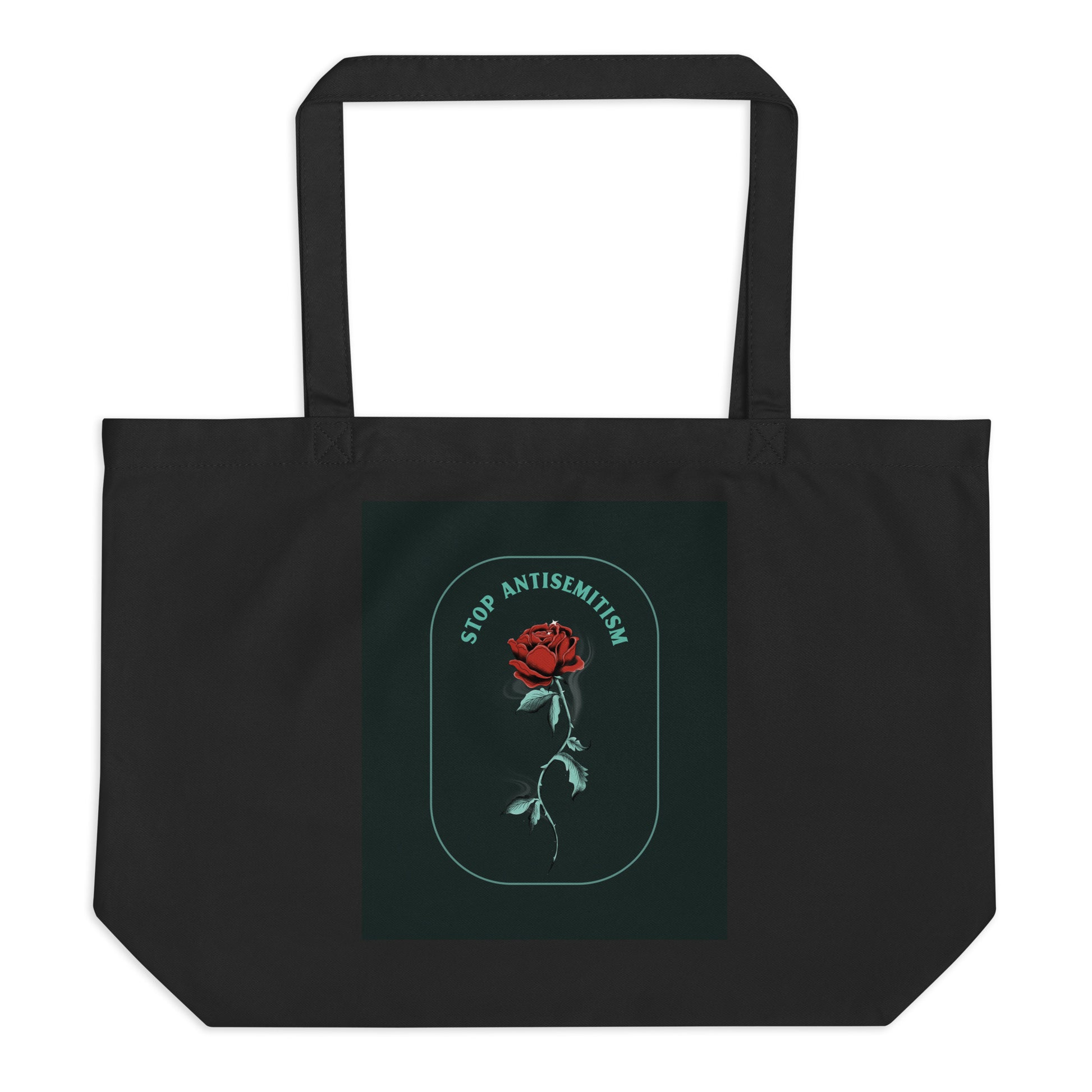 Stop Antisemitism | Plants & Flowers Edition | Large Organic Tote Bag