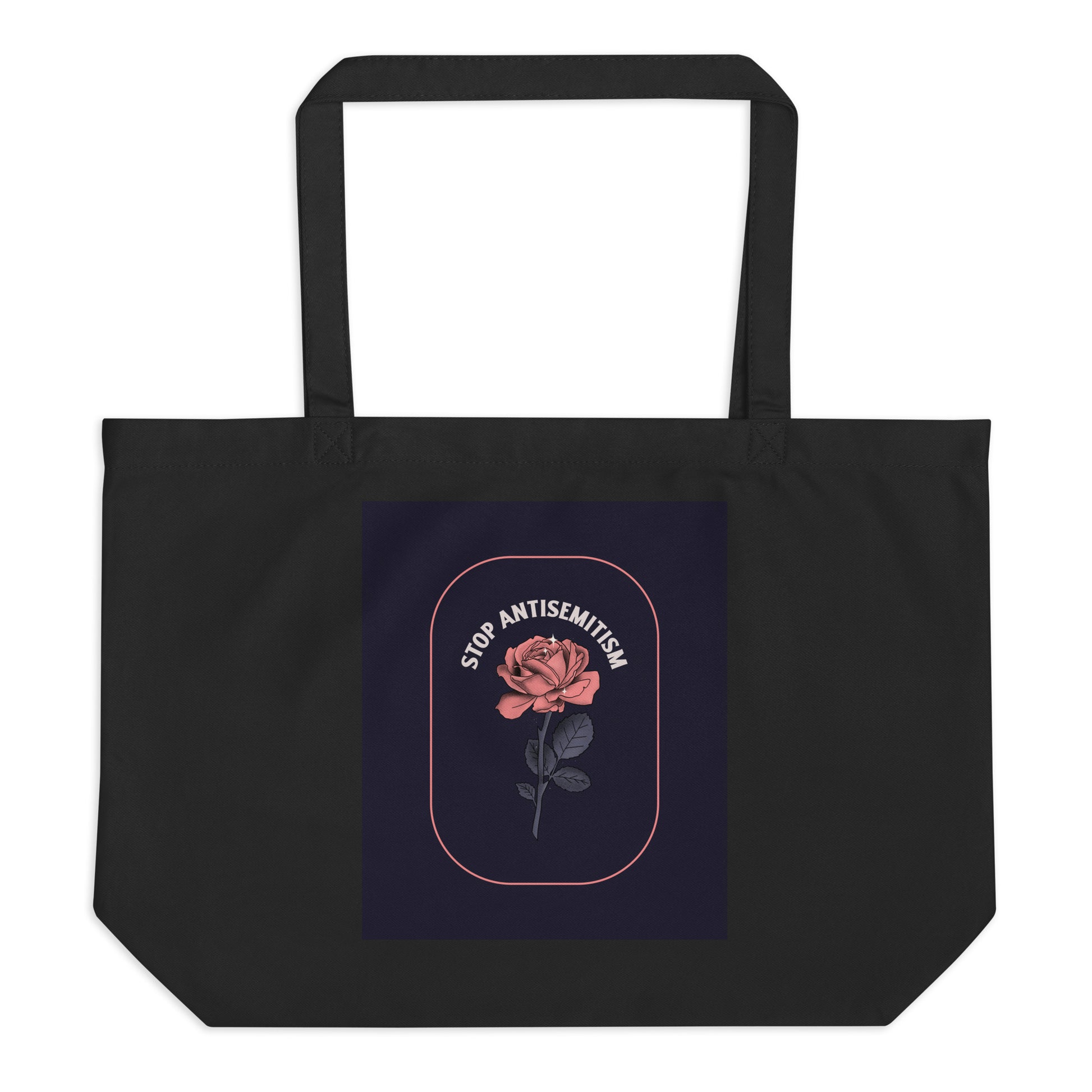 Stop Antisemitism | Plants & Flowers Edition | Large Organic Tote Bag