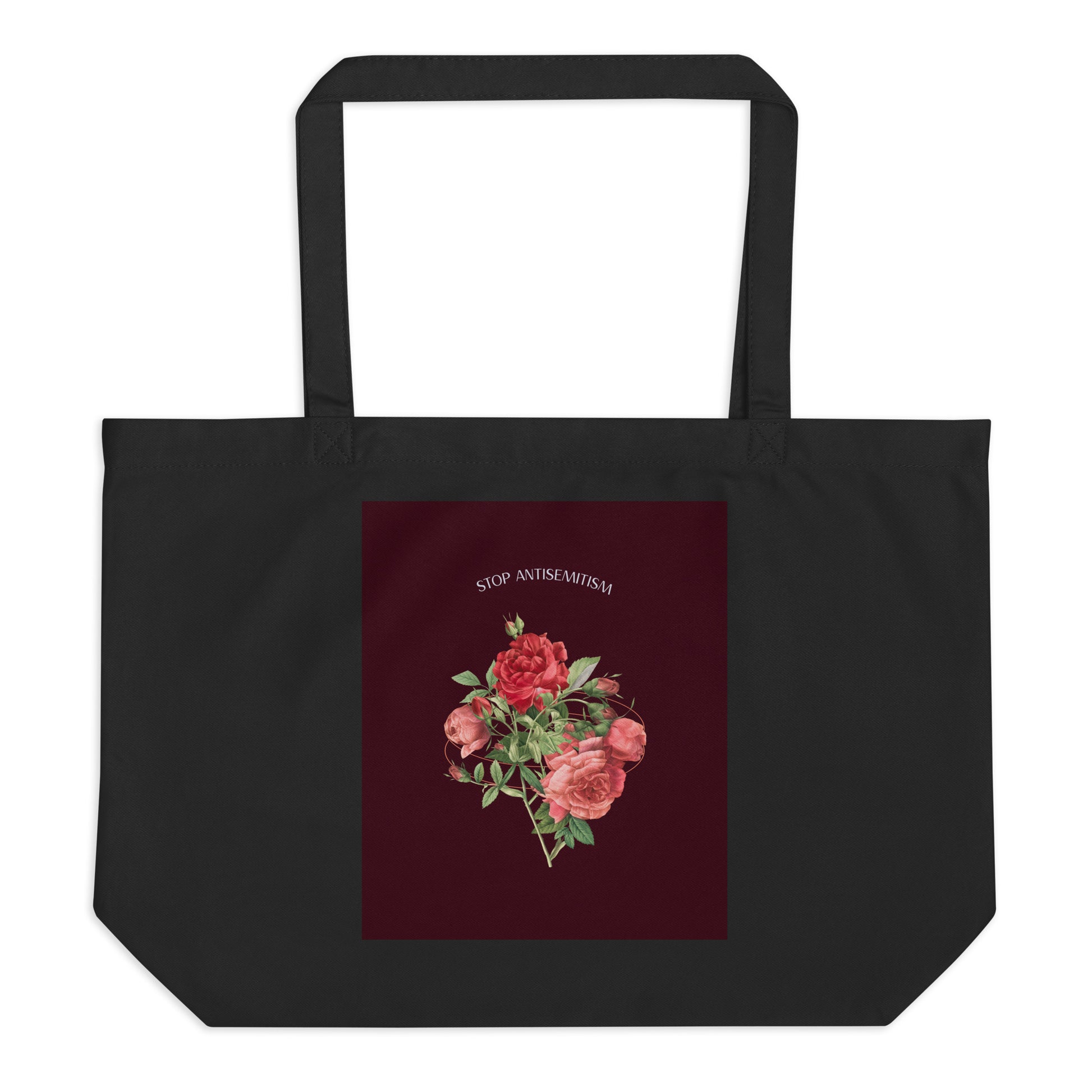 Stop Antisemitism | Plants & Flowers Edition | Large Organic Tote Bag