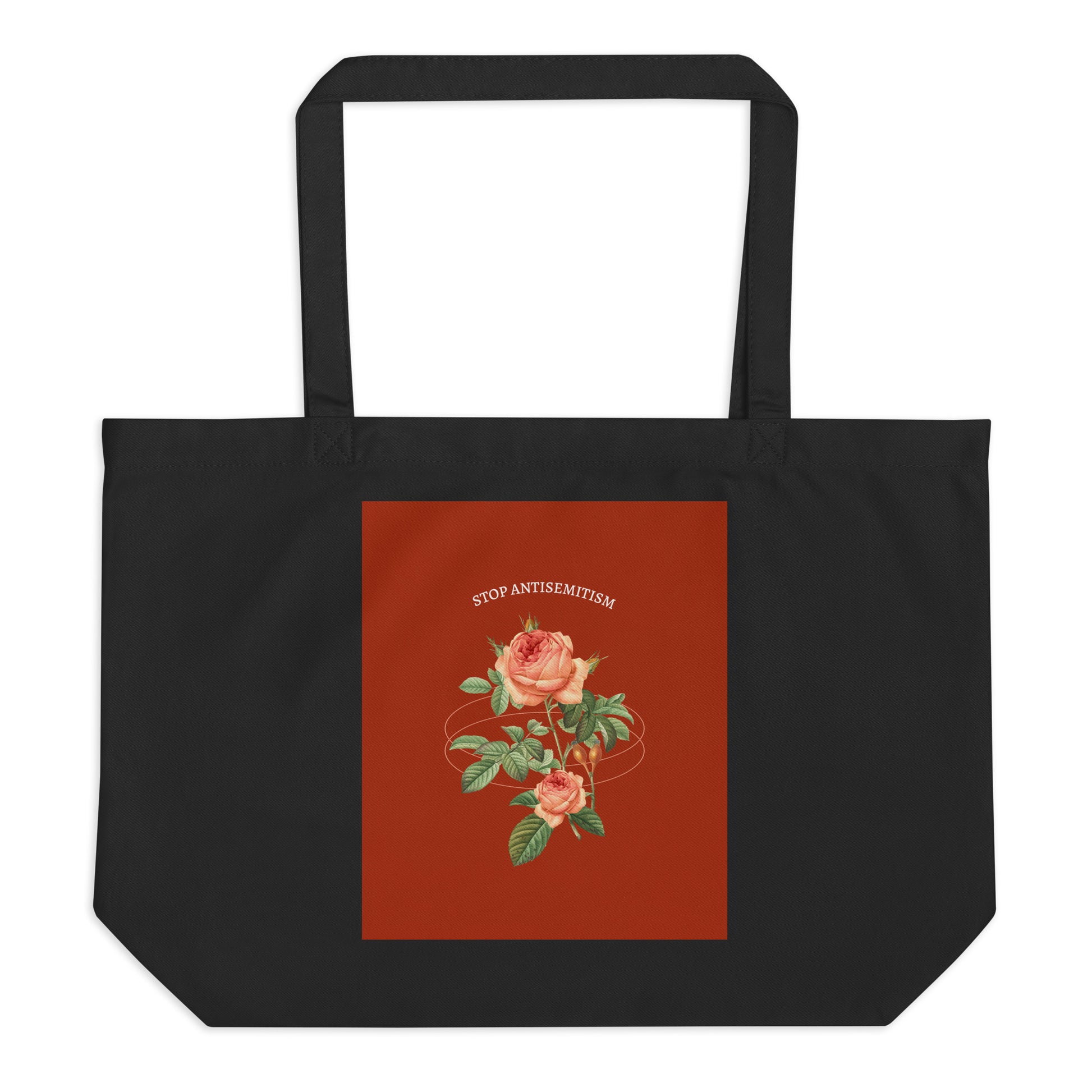 Stop Antisemitism | Plants & Flowers Edition | Large Organic Tote Bag