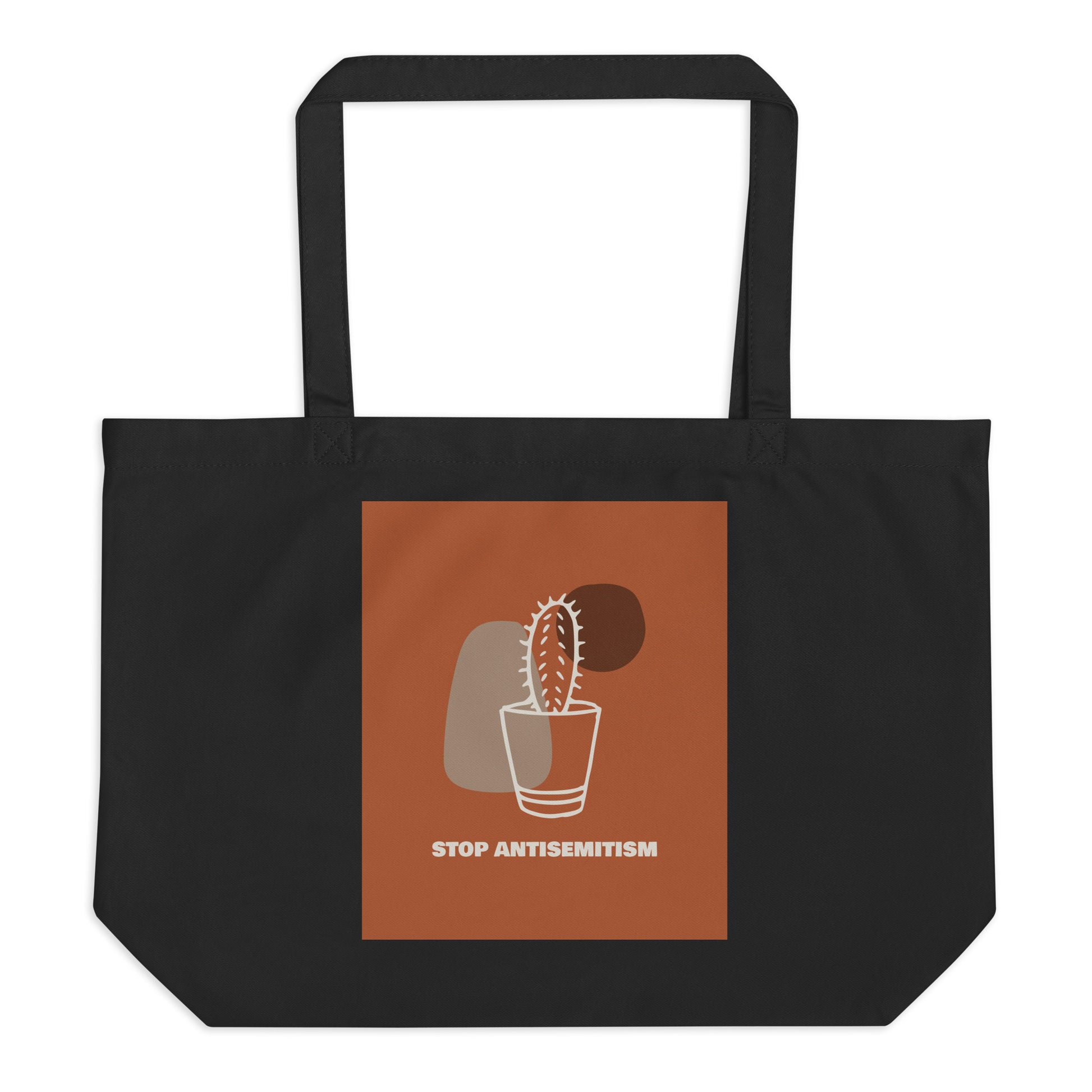 Stop Antisemitism | Plants & Flowers Edition | Large Organic Tote Bag