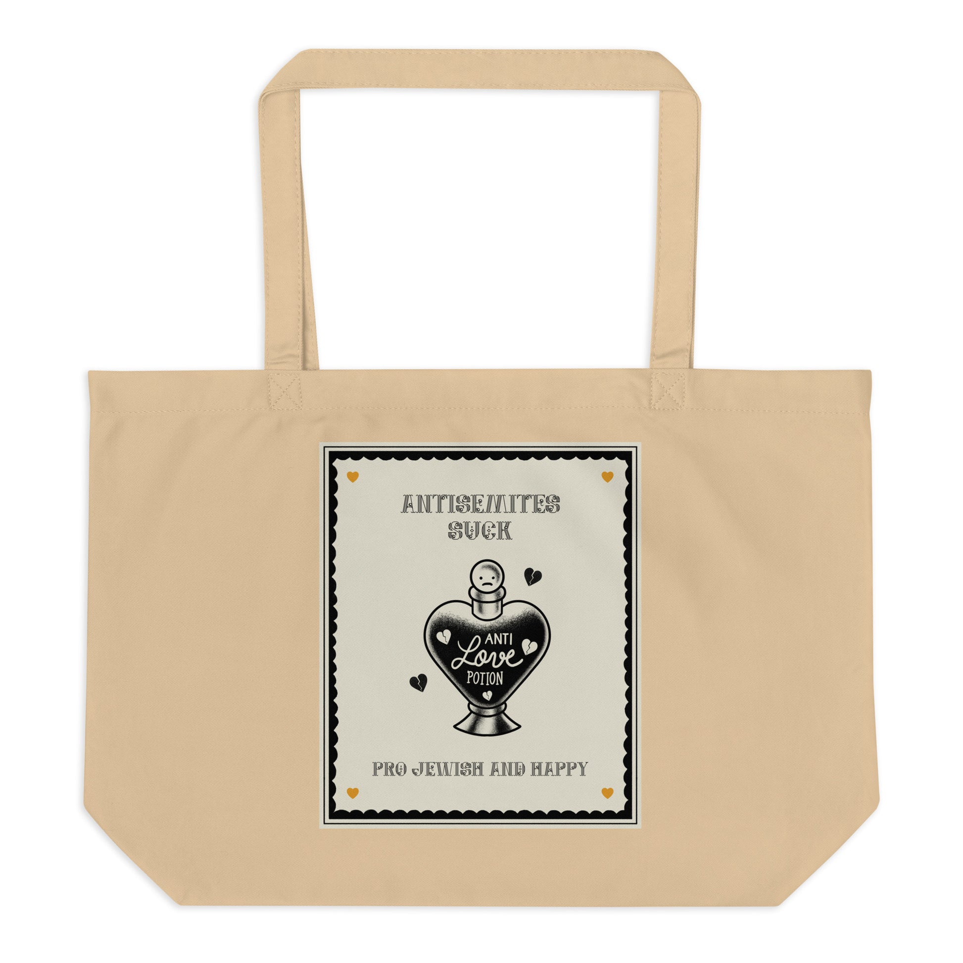 Antisemites Suck | Large Organic Tote Bag