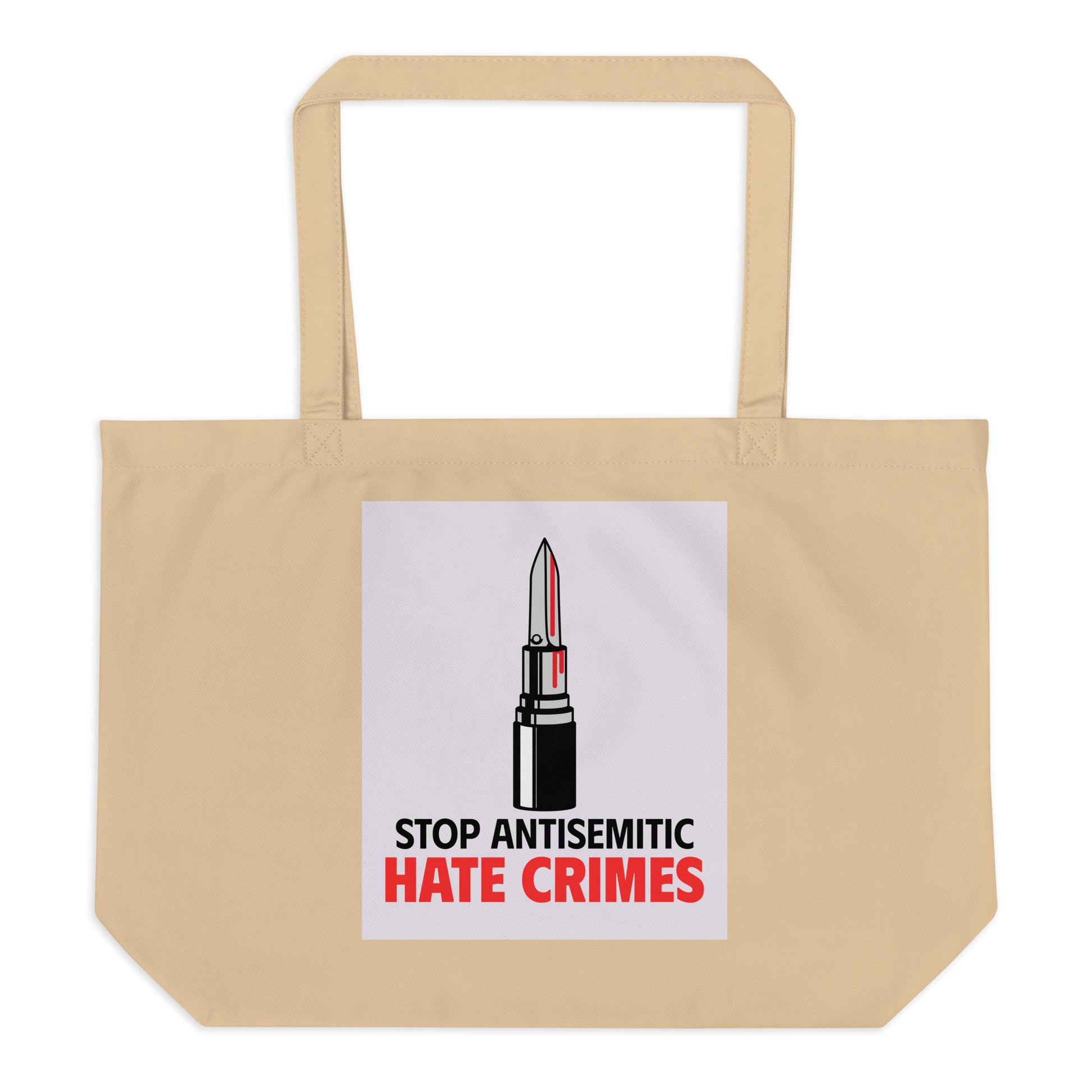 Antisemitic Hate Crimes | Large Organic Tote Bag
