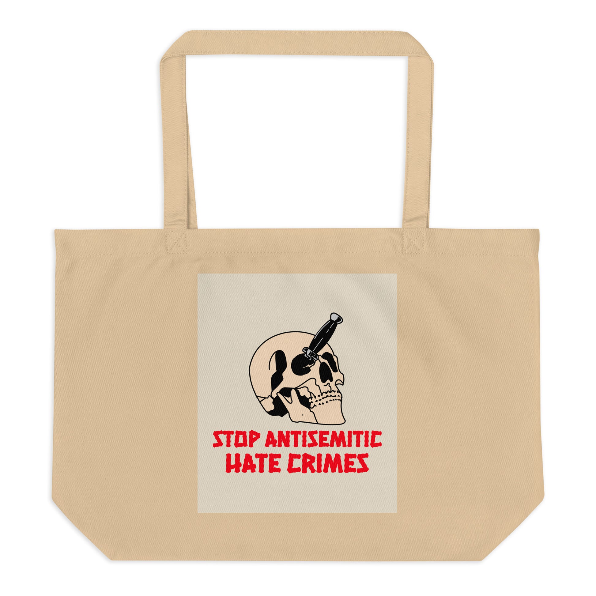 Antisemitic Hate Crimes | Large Organic Tote Bag