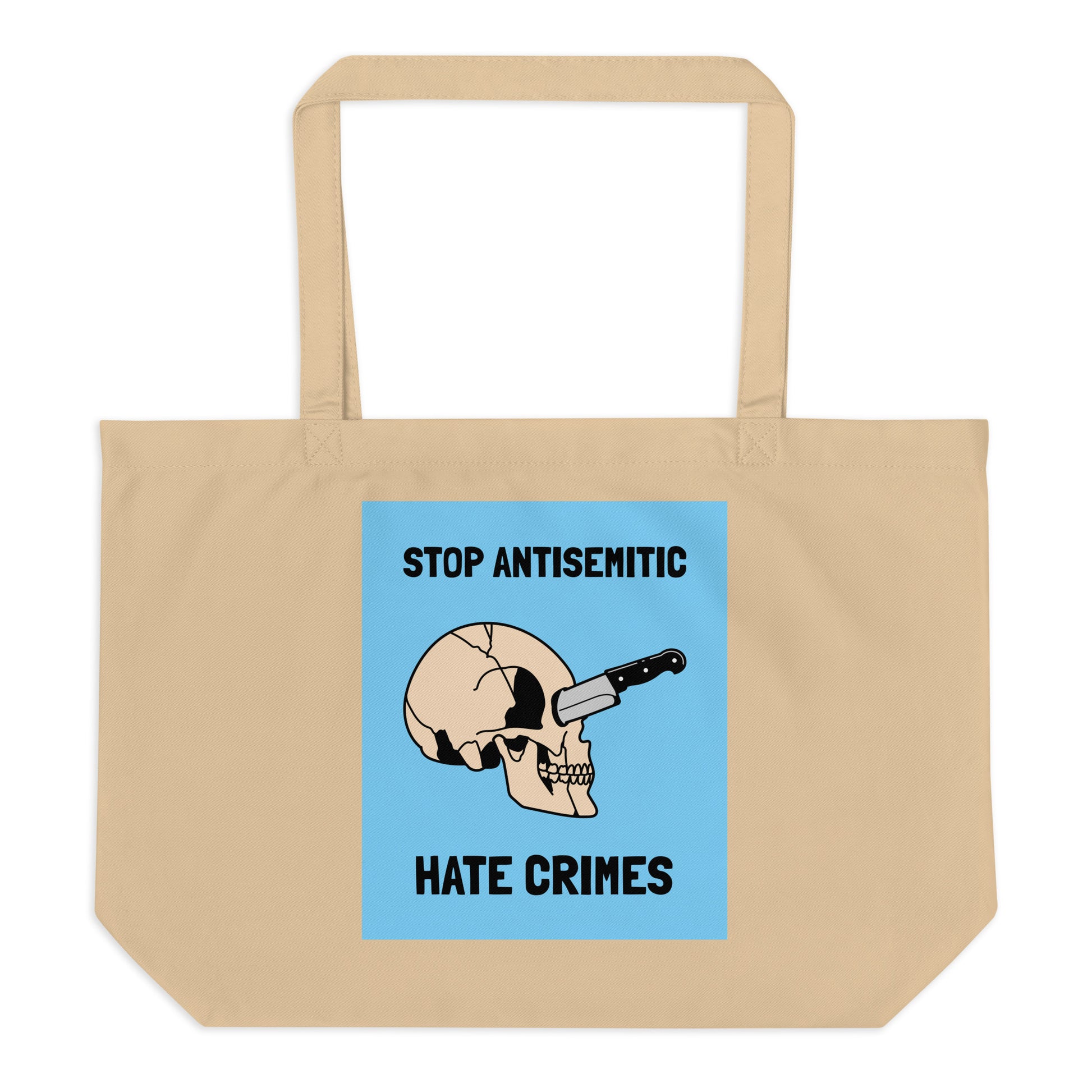 Antisemitic Hate Crimes | Large Organic Tote Bag