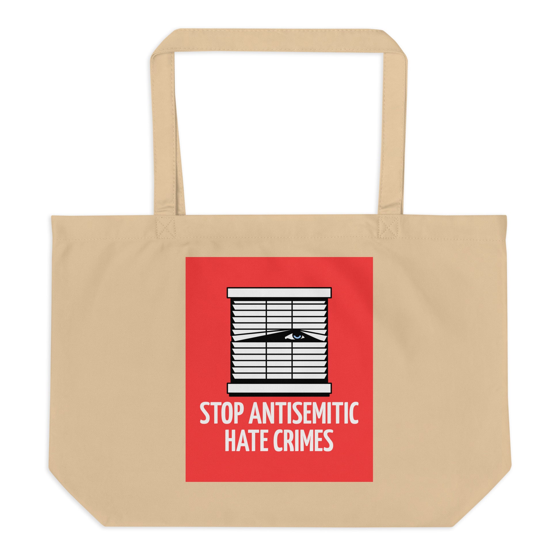 Antisemitic Hate Crimes | Large Organic Tote Bag