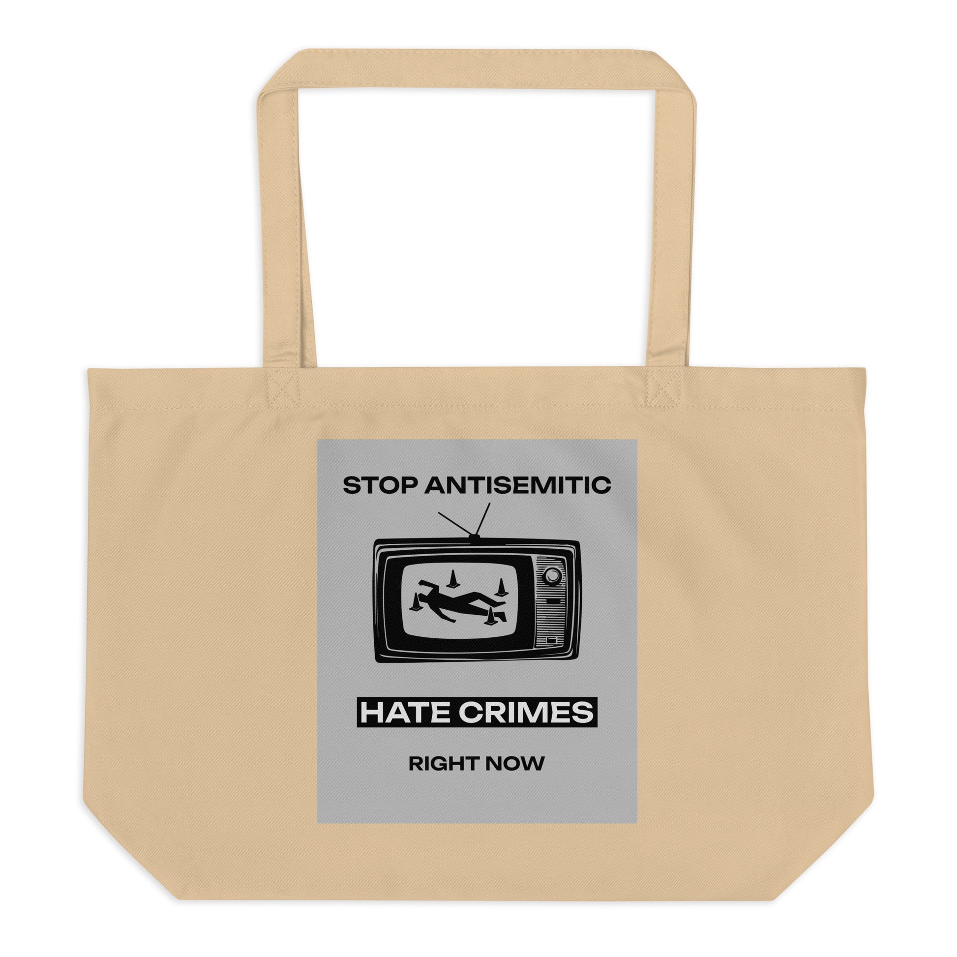 Antisemitic Hate Crimes | Large Organic Tote Bag