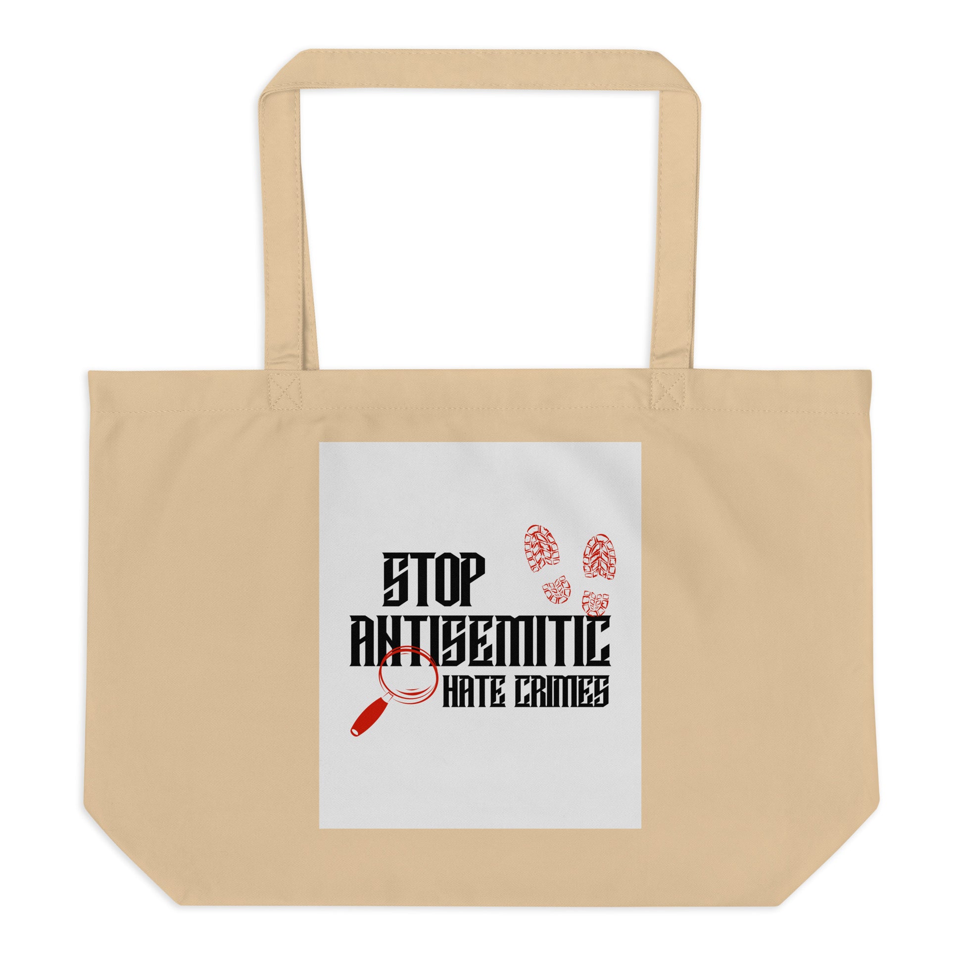 Antisemitic Hate Crimes | Large Organic Tote Bag