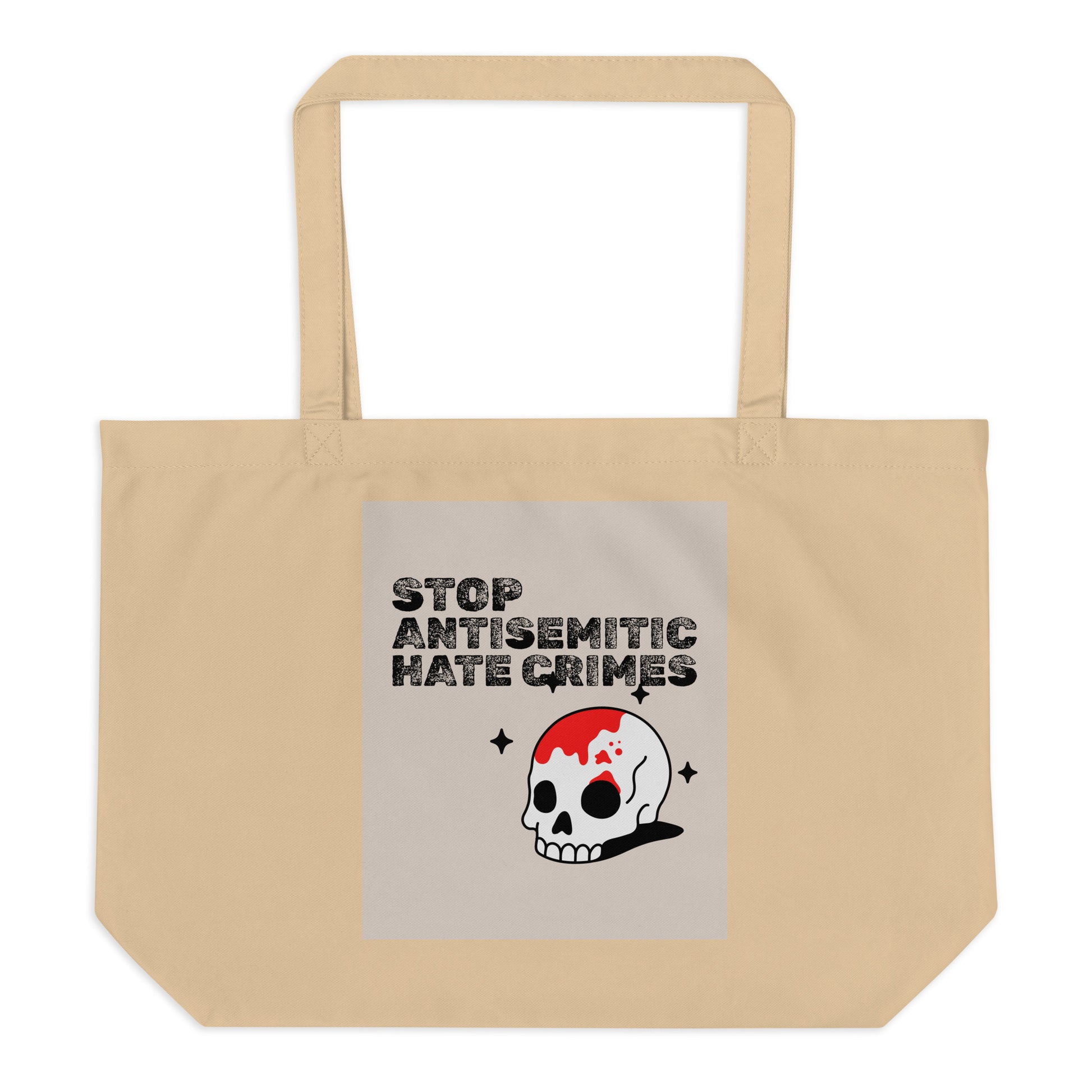 Antisemitic Hate Crimes | Large Organic Tote Bag