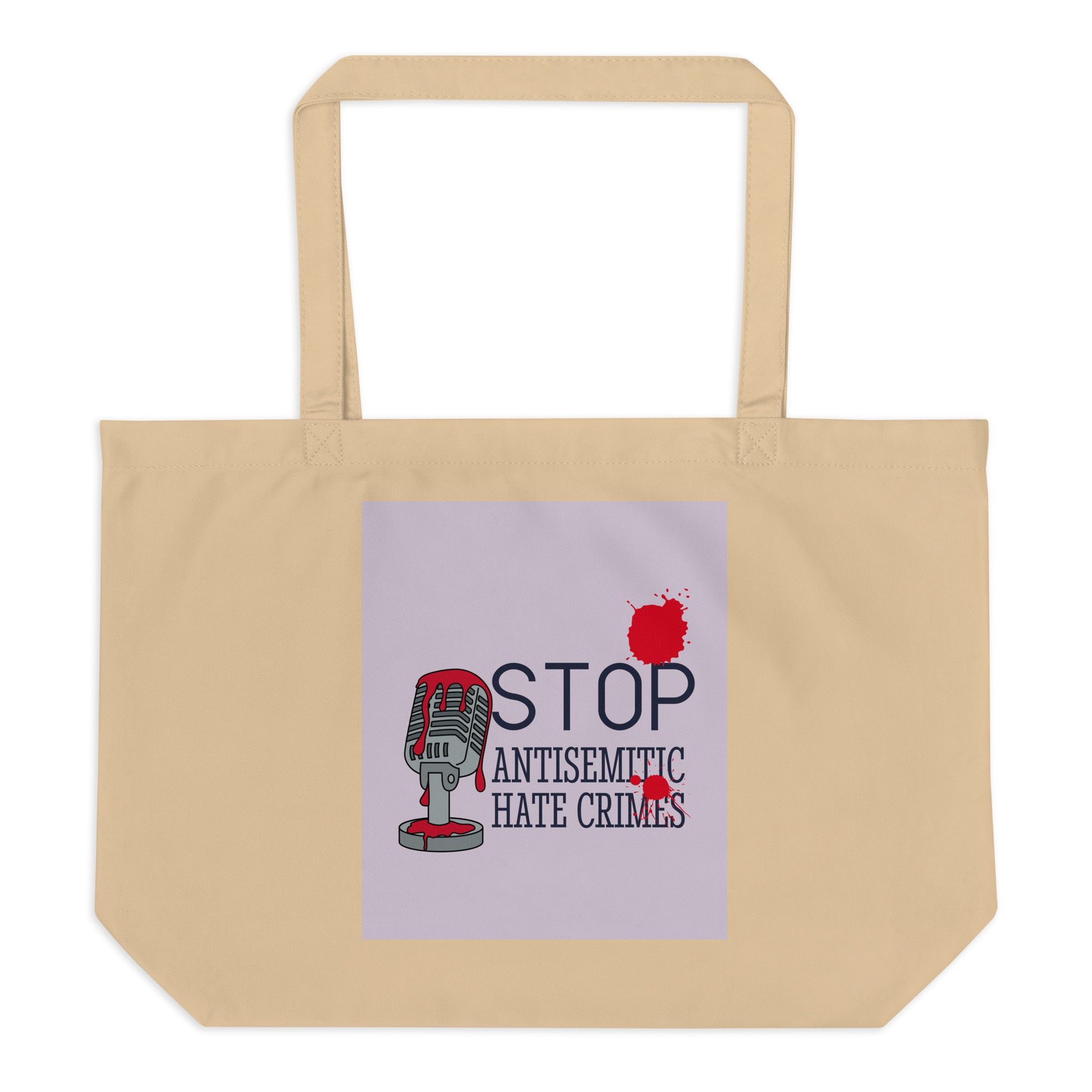 Antisemitic Hate Crimes | Large Organic Tote Bag