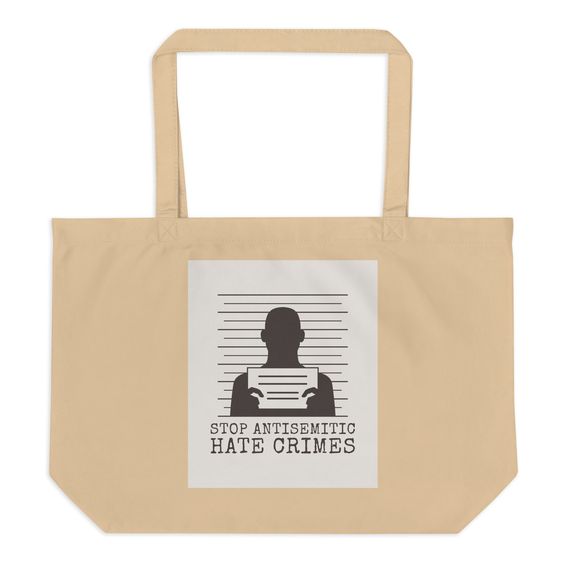 Antisemitic Hate Crimes | Large Organic Tote Bag
