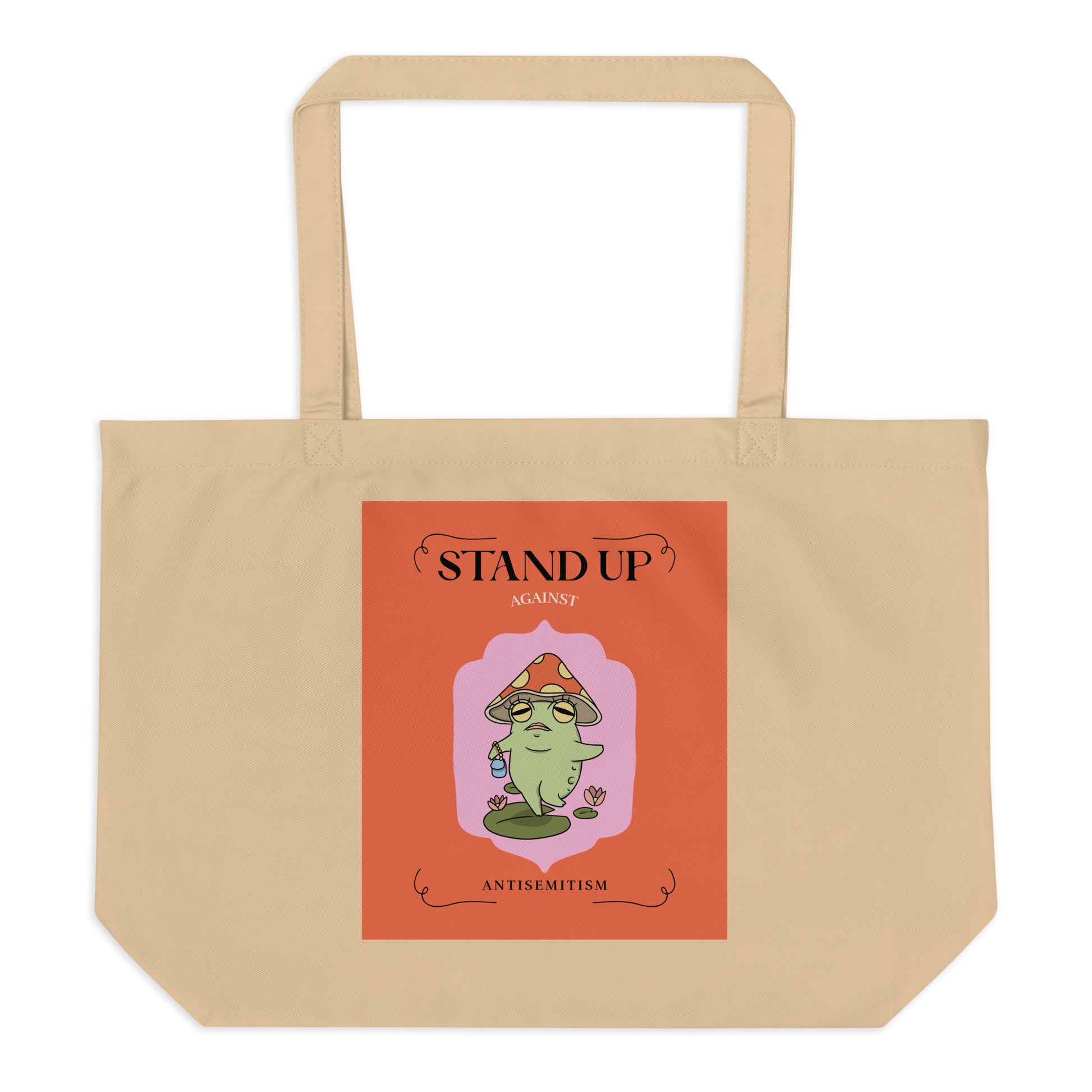 Cute Friend | Antisemitism | Large Organic Tote Bag