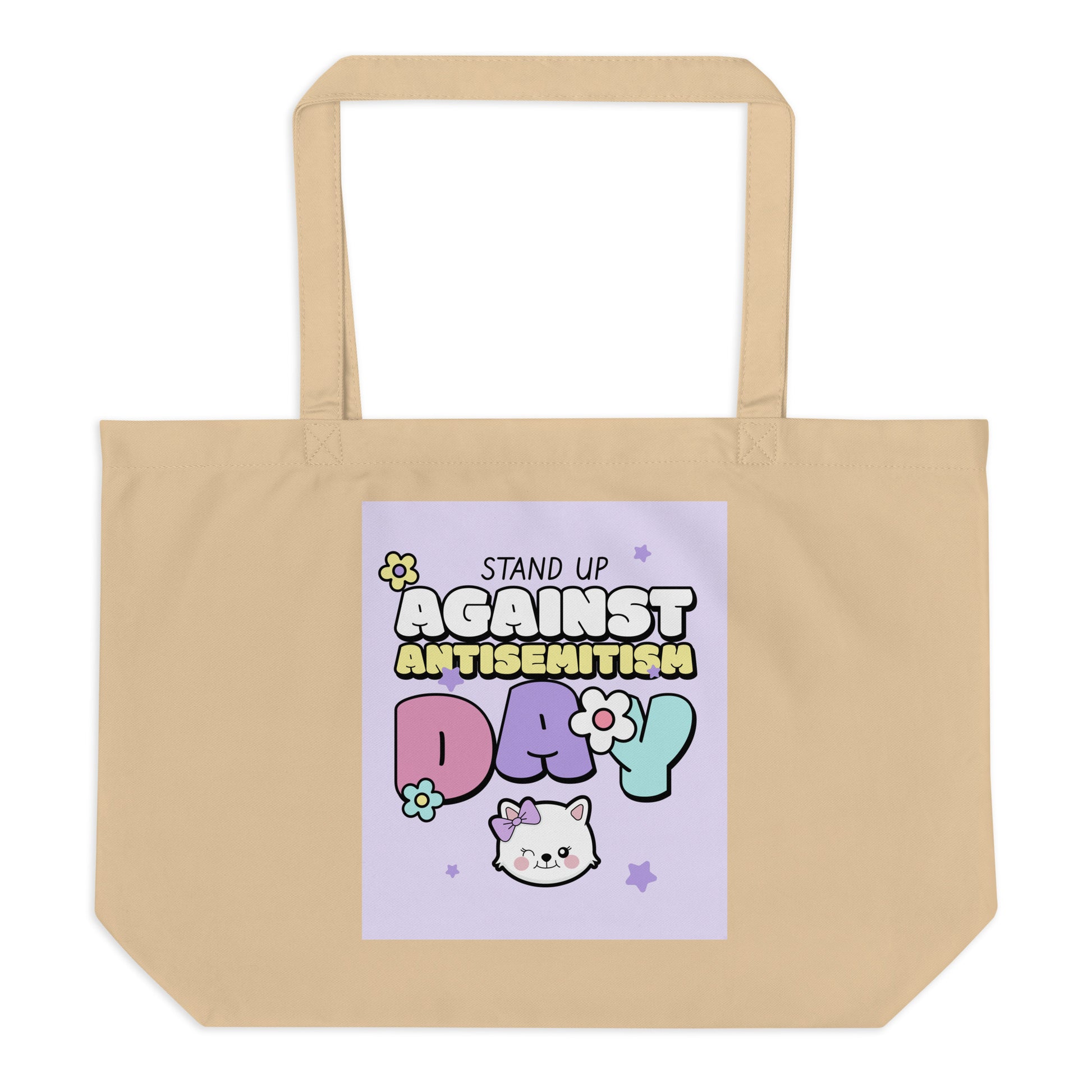 Cute Friend | Antisemitism | Large Organic Tote Bag