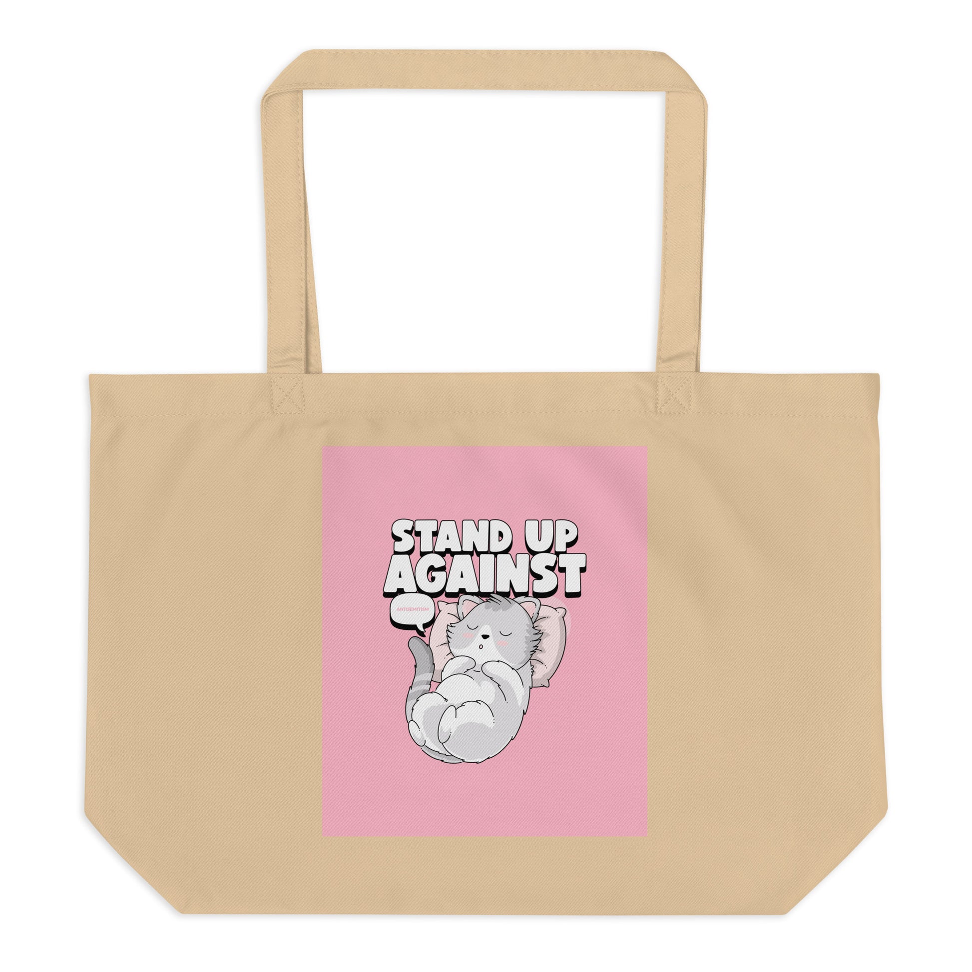 Cute Friend | Antisemitism | Large Organic Tote Bag