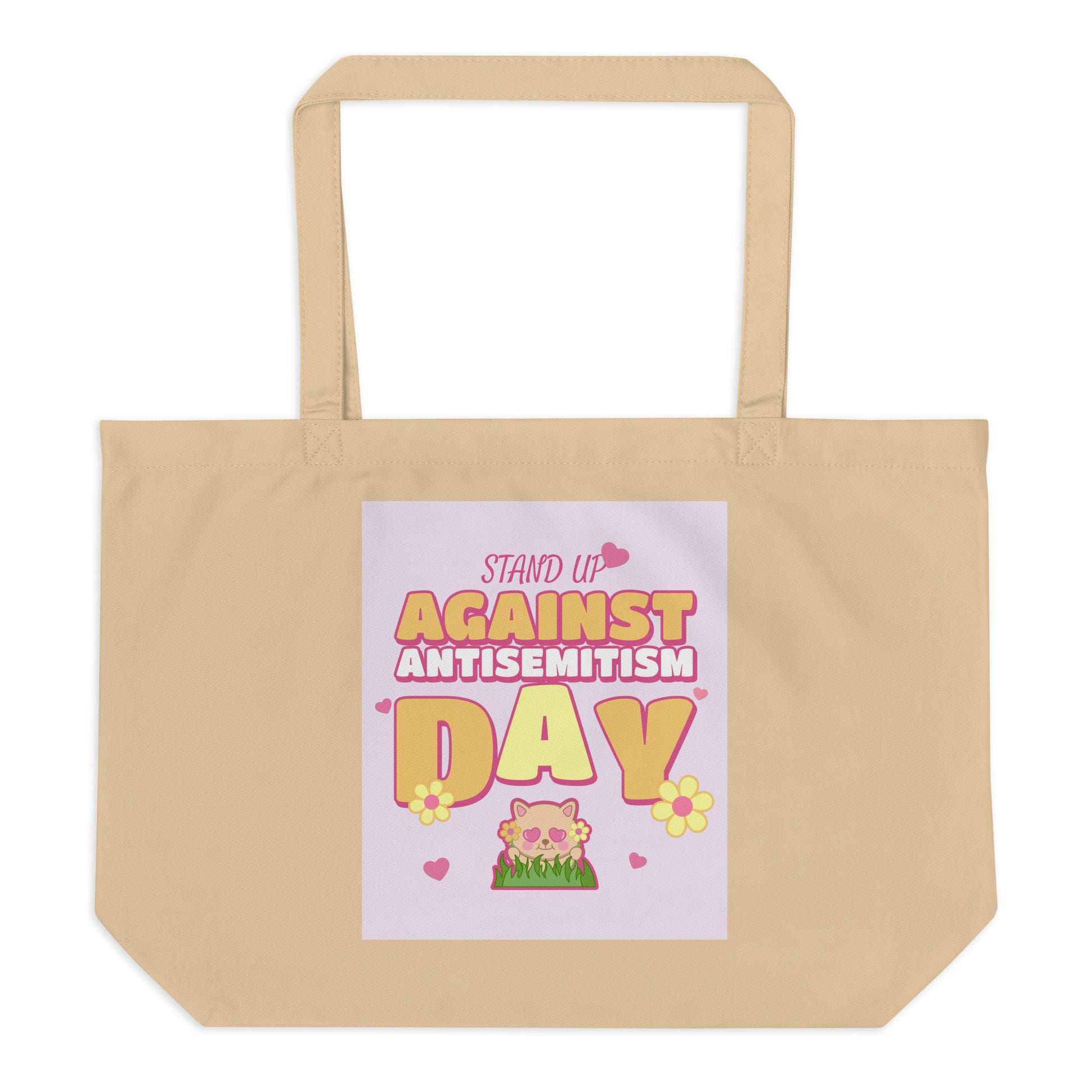 Cute Friend | Antisemitism | Large Organic Tote Bag