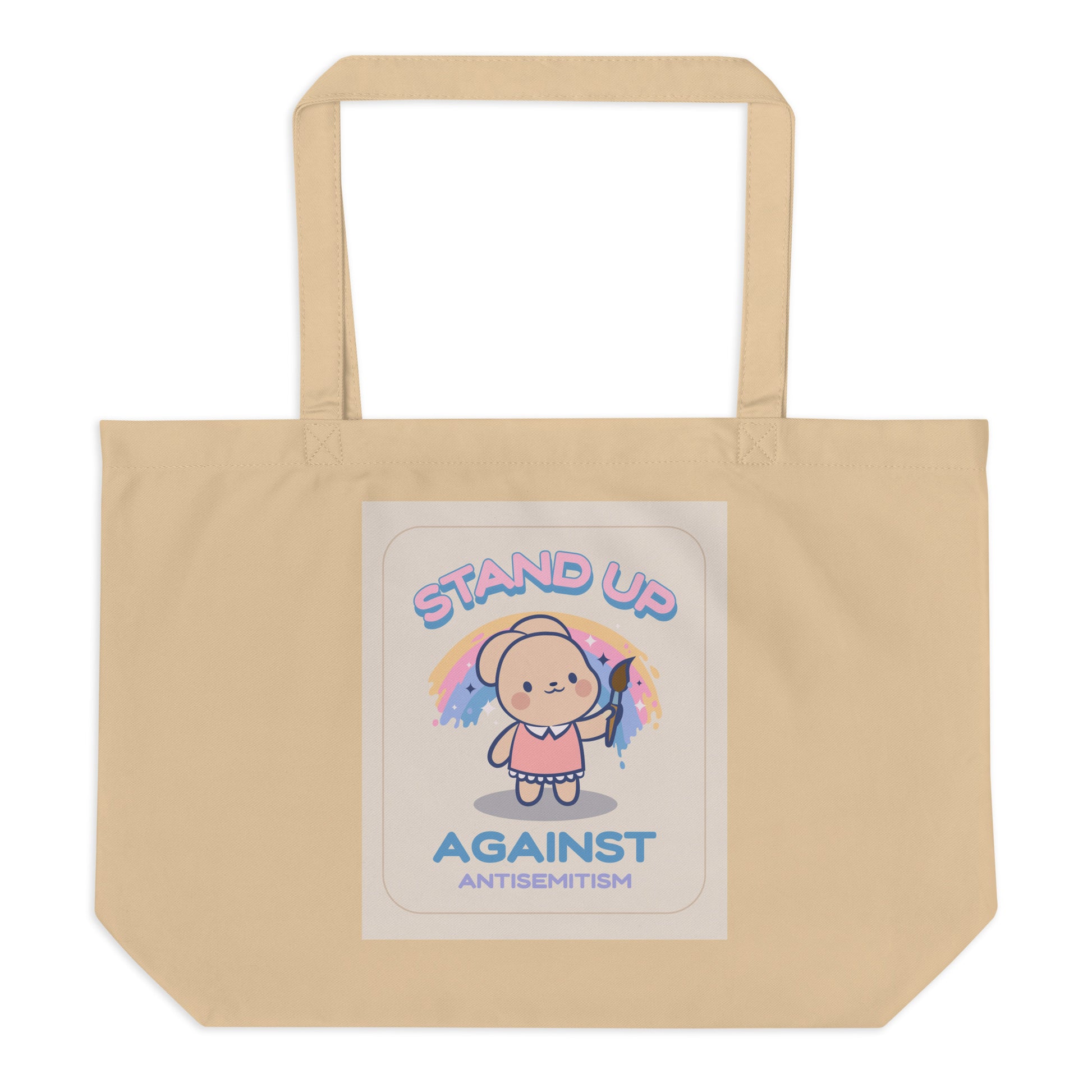 Cute Friend | Antisemitism | Large Organic Tote Bag