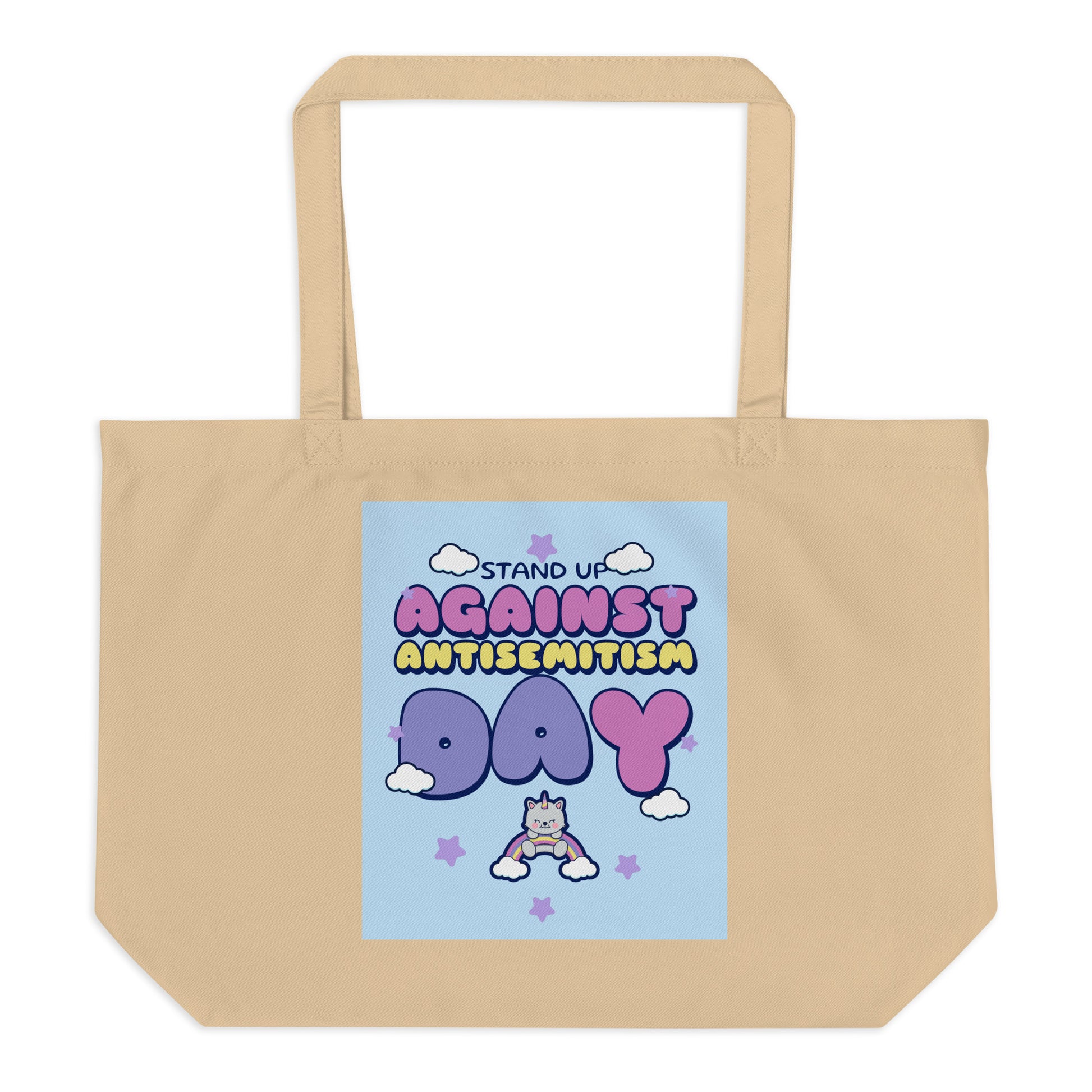 Cute Friend | Antisemitism | Large Organic Tote Bag