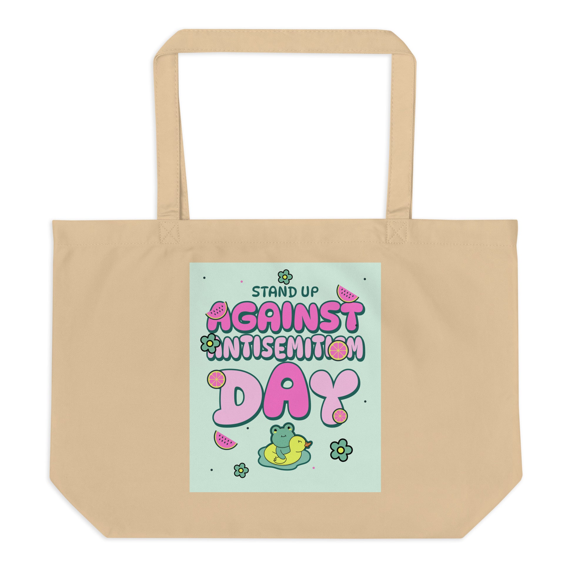 Cute Friend | Antisemitism | Large Organic Tote Bag