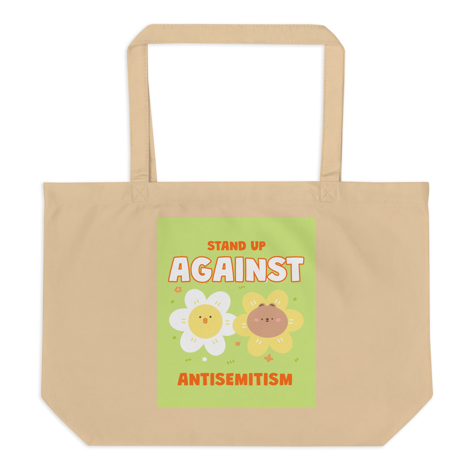 Cute Friend | Antisemitism | Large Organic Tote Bag