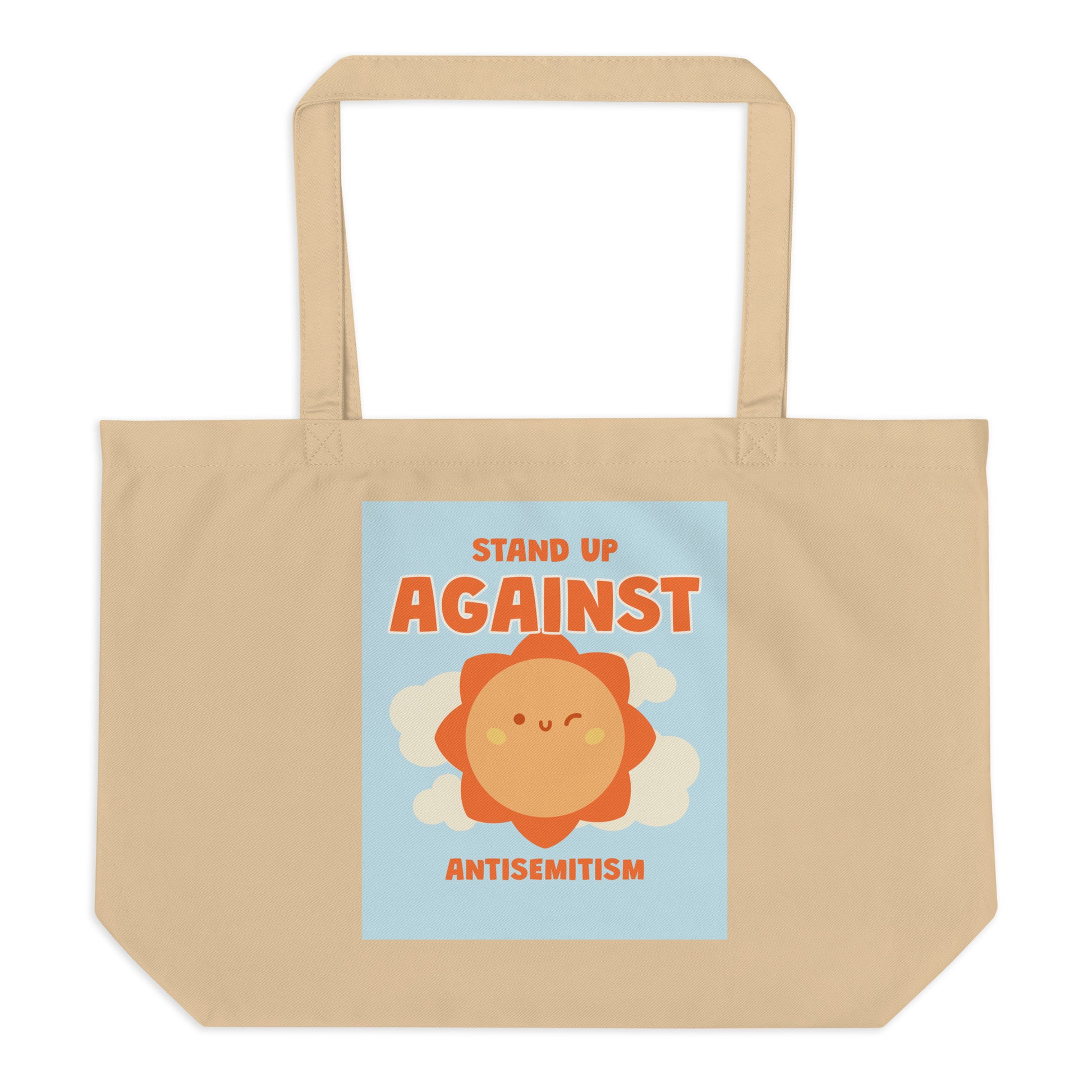 Cute Friend | Antisemitism | Large Organic Tote Bag