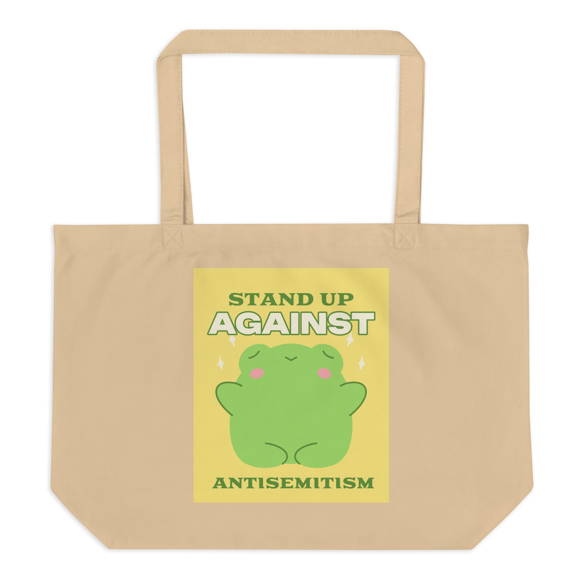 Cute Friend | Antisemitism | Large Organic Tote Bag