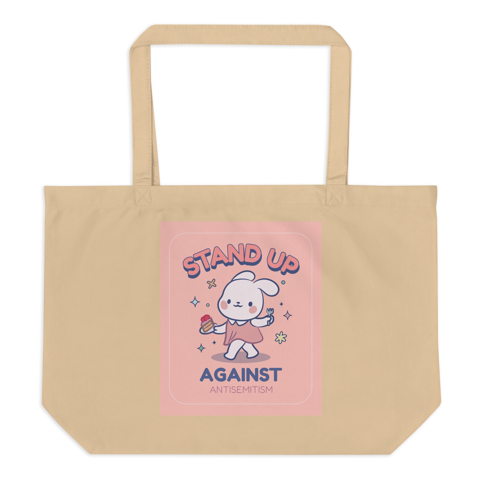 Cute Friend | Antisemitism | Large Organic Tote Bag