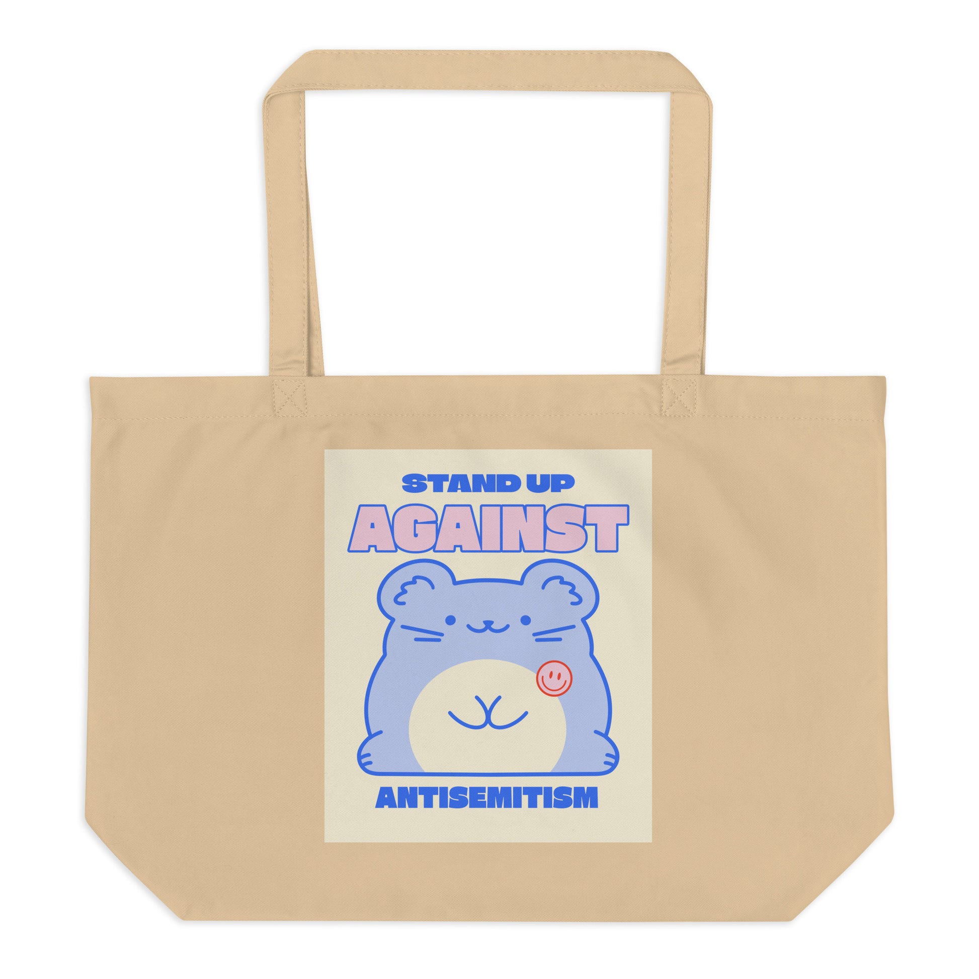 Cute Friend | Antisemitism | Large Organic Tote Bag